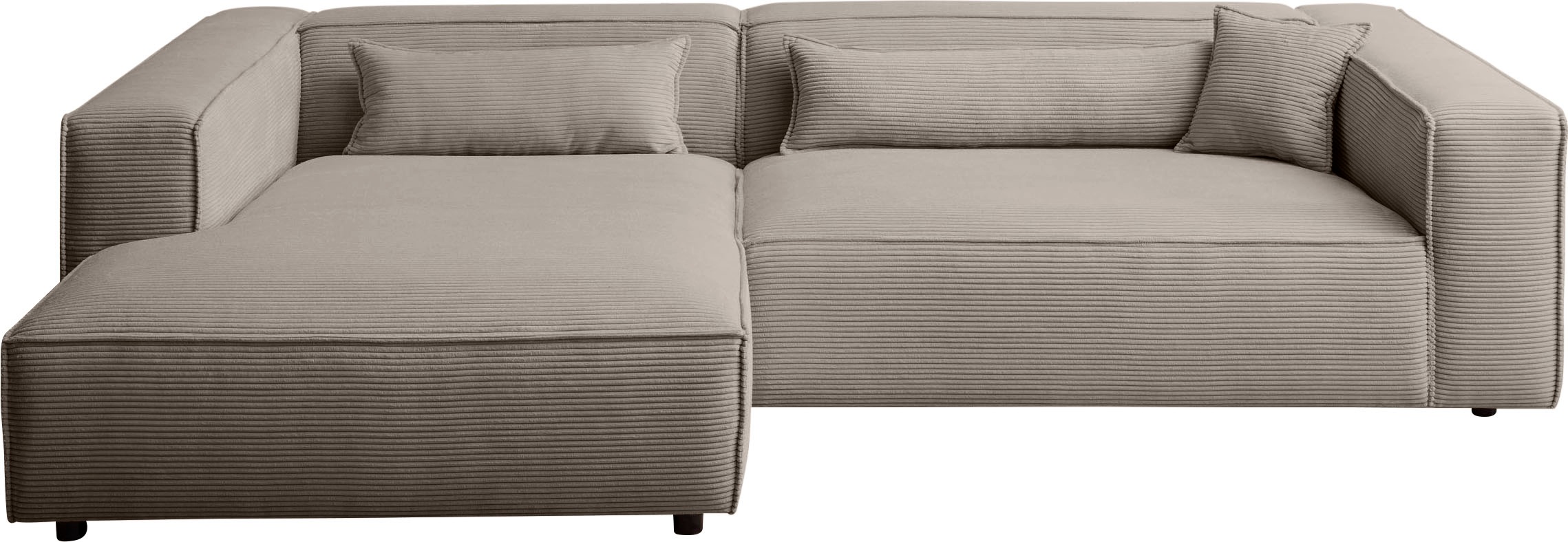 LeGer Home by Lena Gercke Ecksofa »PIARA XXL, Big-Sofa, Cord, Leinenoptik o günstig online kaufen