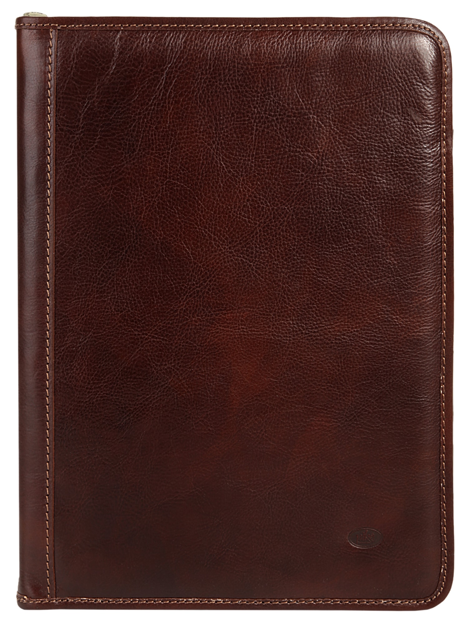 PIKÉ Dokumententasche echt Leder, Made in Italy braun