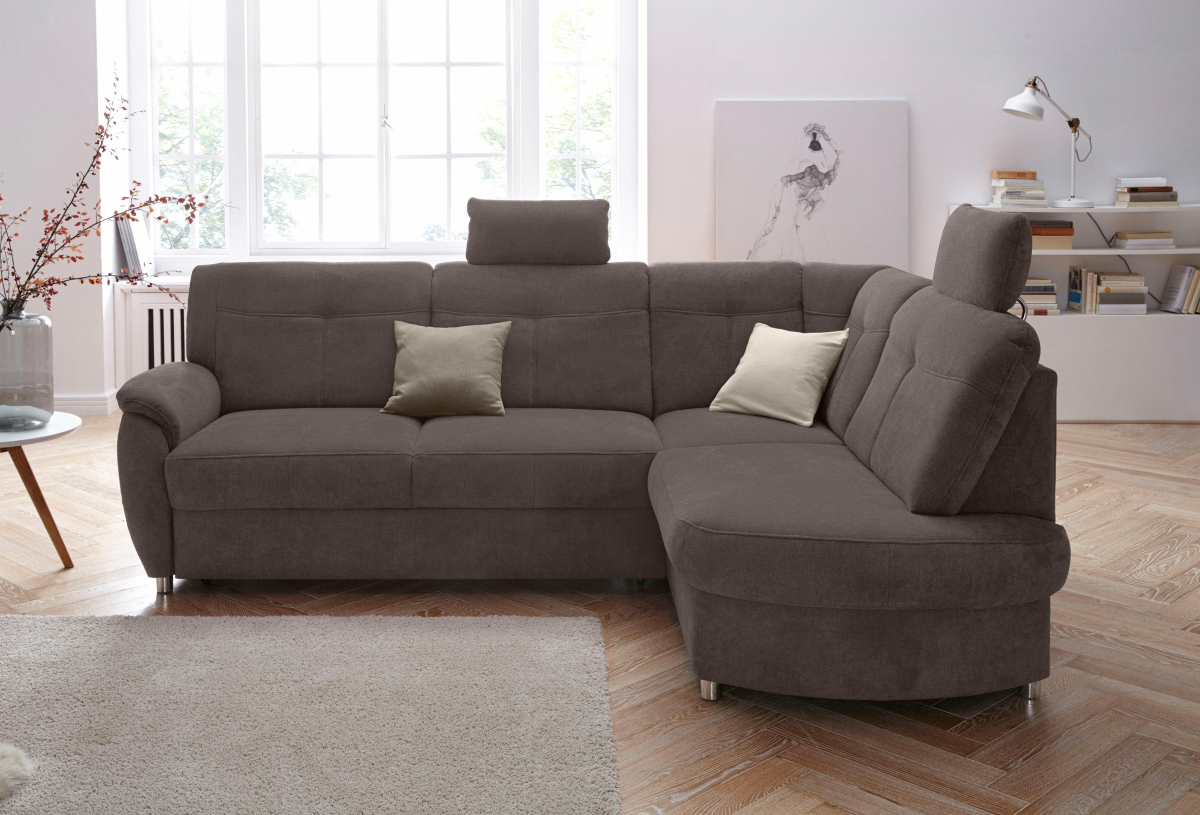 sit&more Ecksofa "Sonoma L-Form", wahlweise mit Bettfunktion und Bettkasten günstig online kaufen