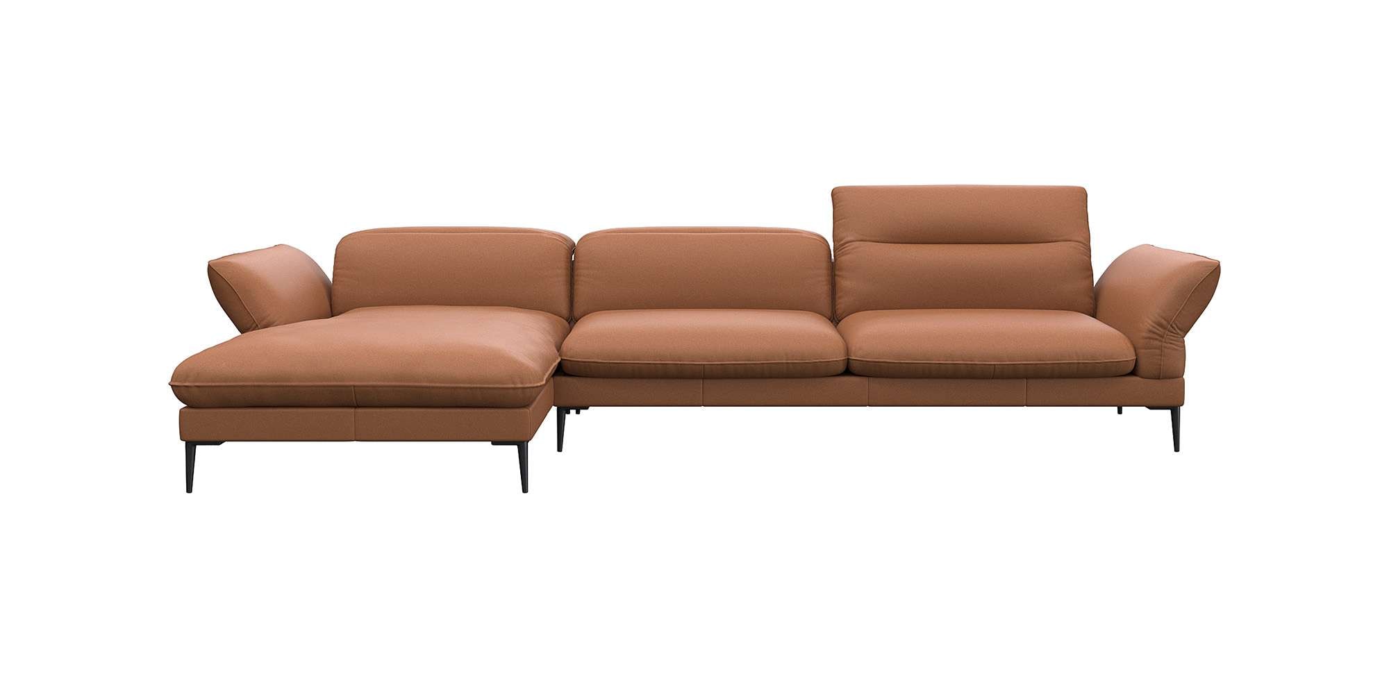 FLEXLUX Ecksofa "Salino, Funktionssofa mit Recamiere, Relaxsofa, Ecksofa", günstig online kaufen