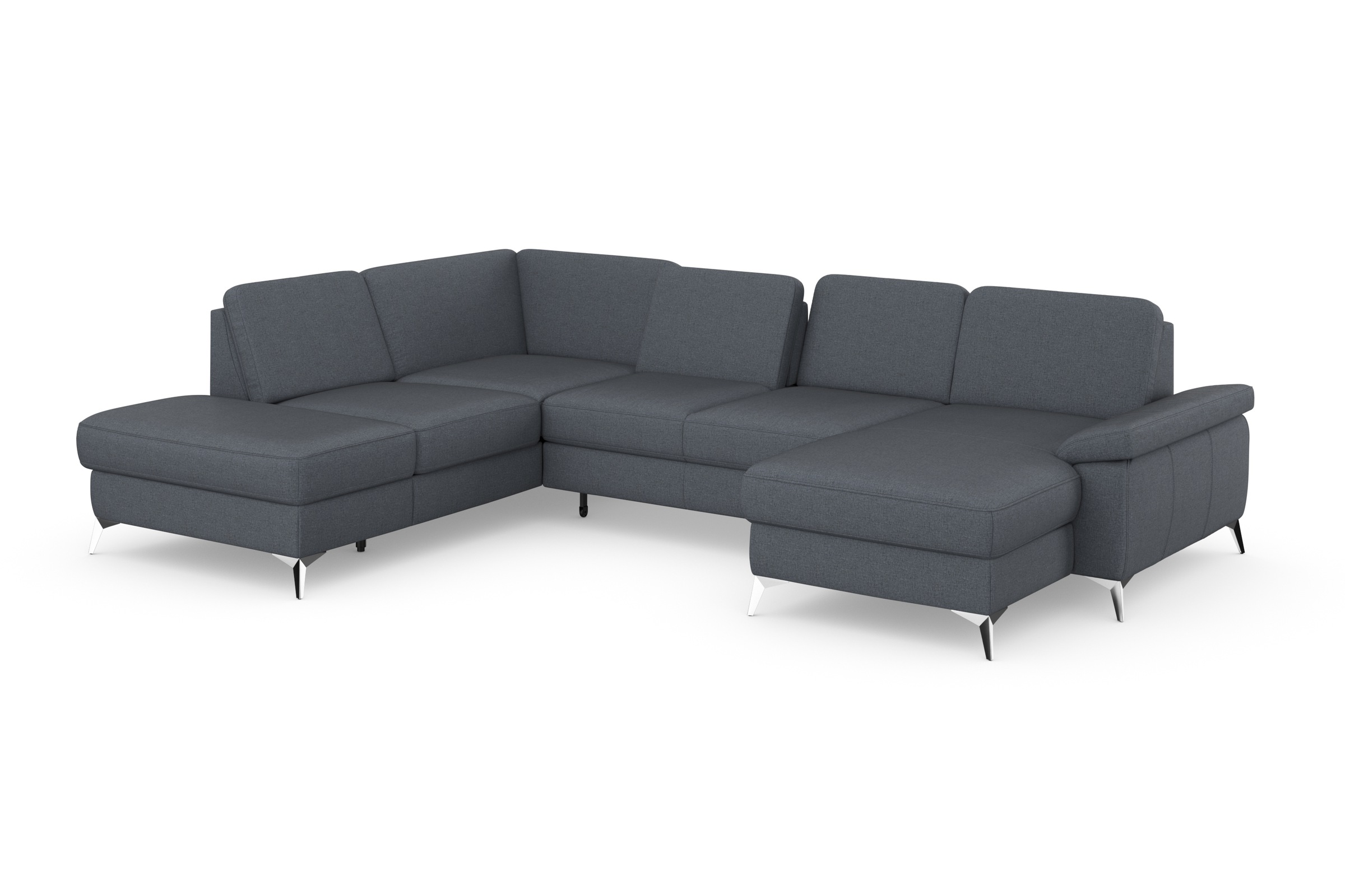 sit&more Wohnlandschaft »Padua U-Form«, inklusive Sitztiefenverstellung, Armteilfunktion und Federkern