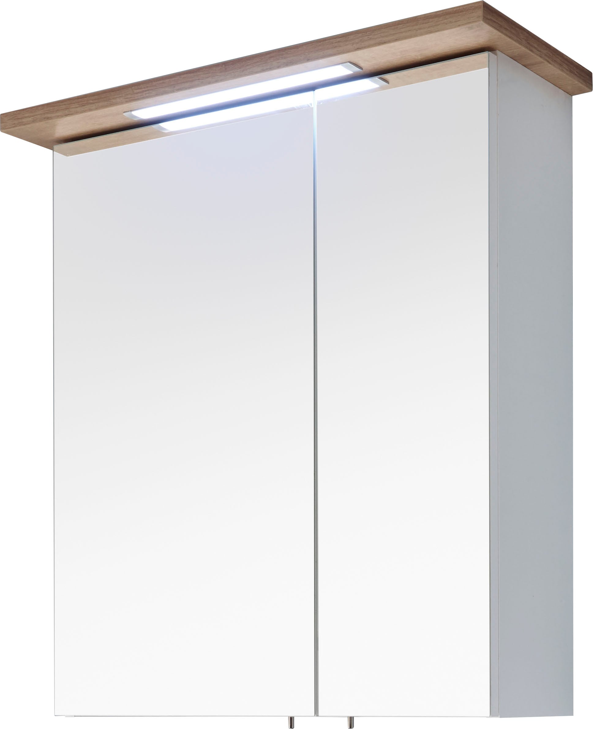 »Quickset Spiegelschrank 2-türig, bestellen cm, eingelassene Steckdosenbox 923/947«, 60 Rechnung auf PELIPAL LED-Beleuchtung, Breite