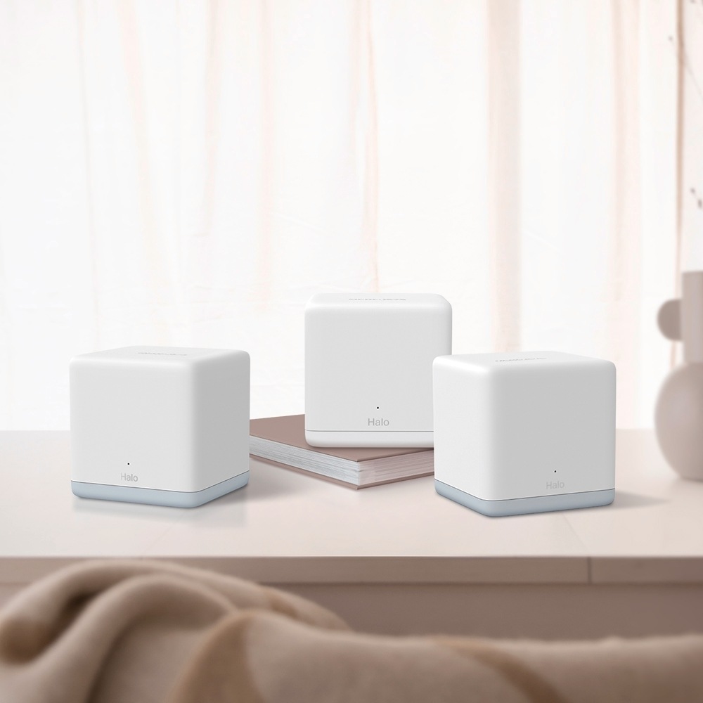 TP-Link WLAN-Router »Mercusys Halo H1200G AC1200 Whole Home Mesh-System Wi-Fi 3er Pack«, (Set, 3x H1200G)