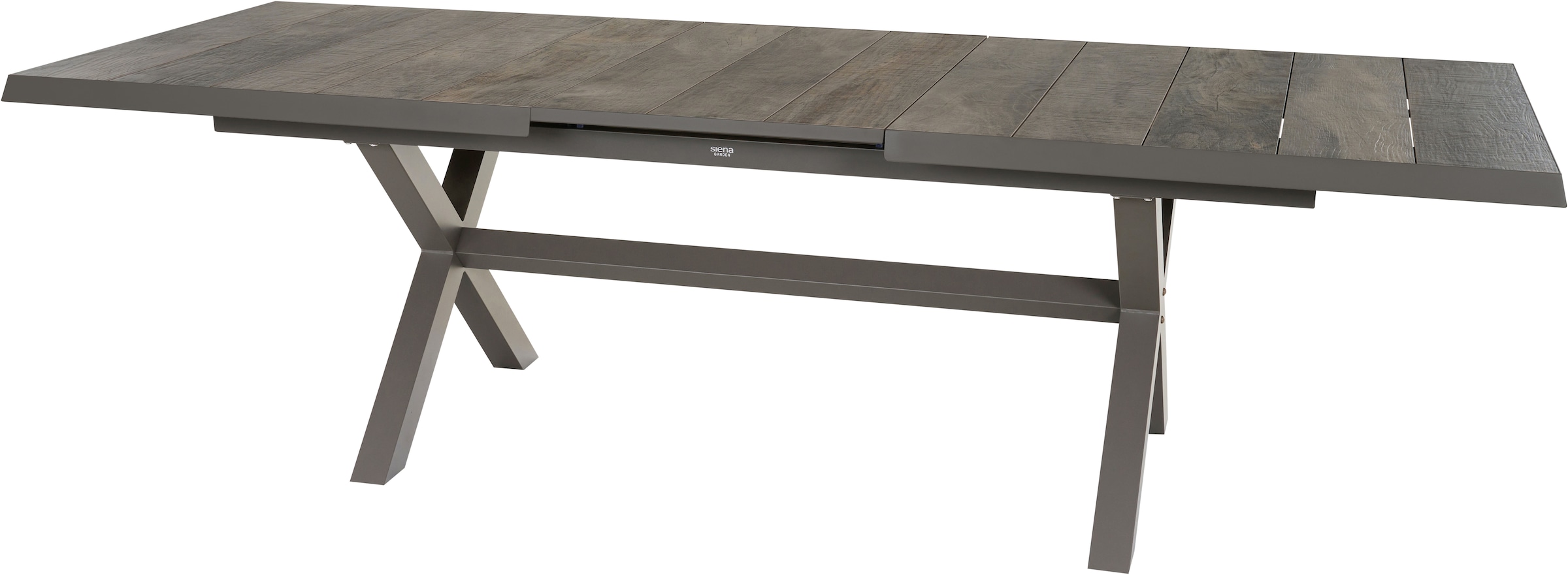 Siena Garden Garten-Essgruppe »»Corido Move« mit Sincro Ausziehtisch« Set, inkl. Kissen und Move-Funktion, 9 Stk. tlg. 4x Sessel, AZ-Tisch: 100x 200-260x 77 cm