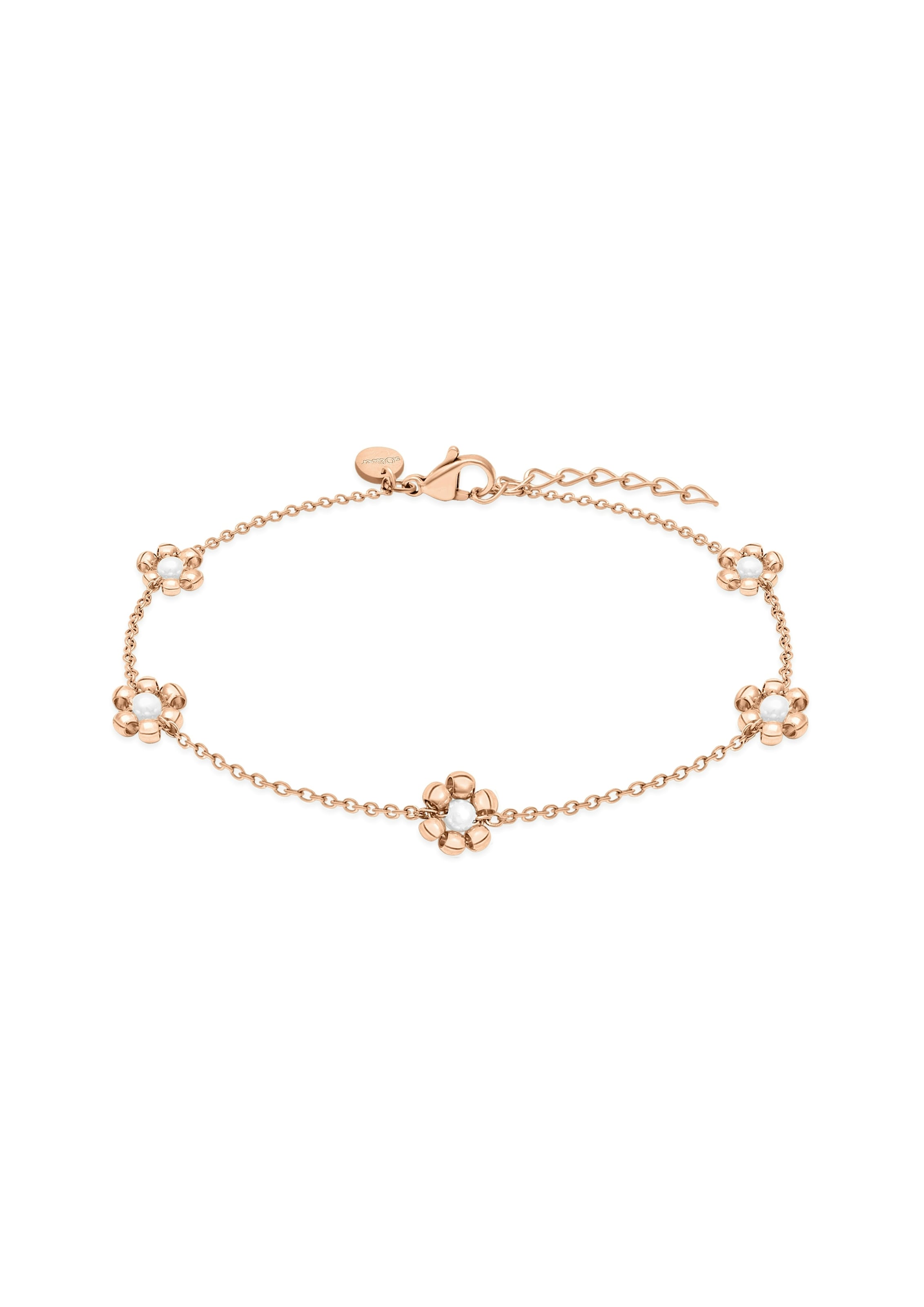 s.Oliver Fußkette »Flower, Blumen-Design« mit Kunststoffperle