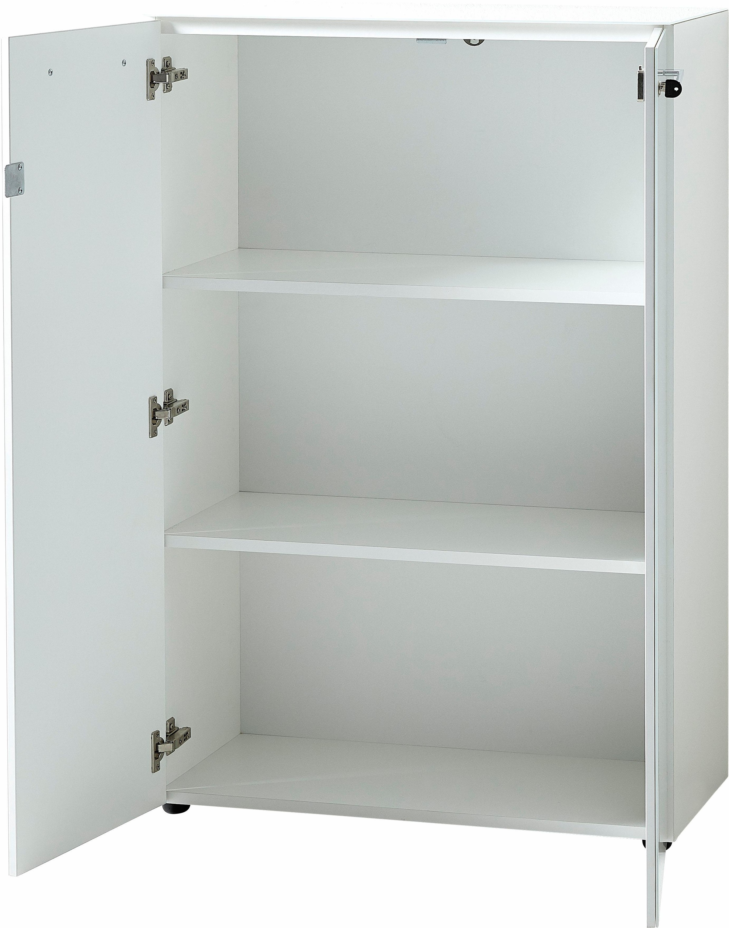 GERMANIA Aktenschrank »GW-Monteria«, (in 2 Höhen), Türen mit Glas-Auflage, abschließbar, Breite 80 cm, Made in Germany