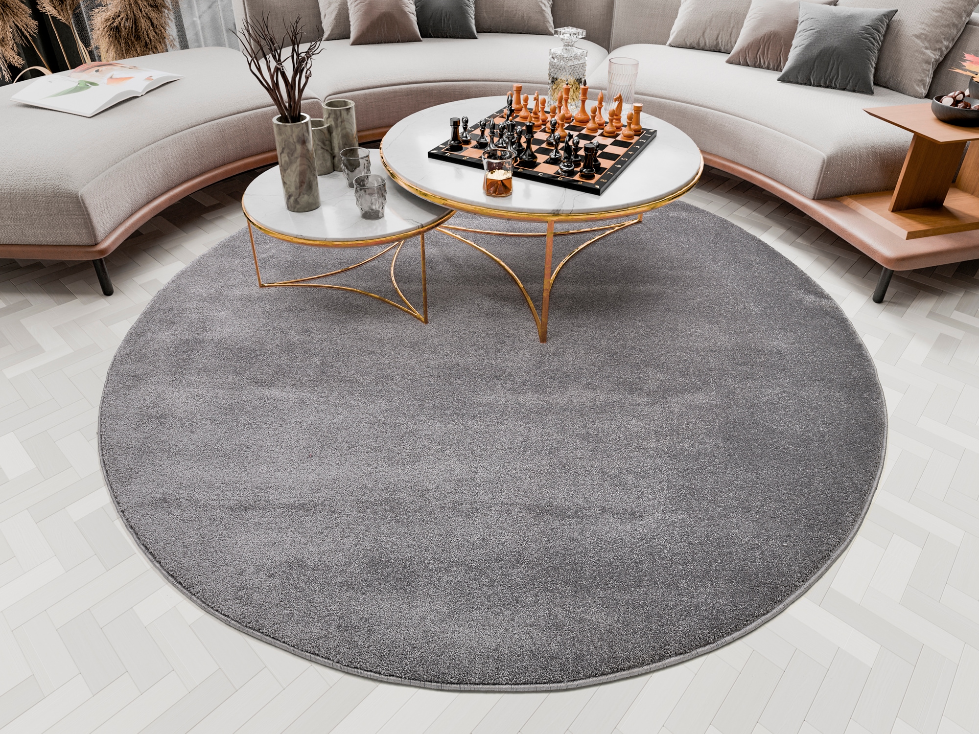 OCI DIE TEPPICHMARKE Teppich »Bellevue, auch als Läufer erhältlich«, rund, 20 mm Höhe, hochwertiger dichter Hochflor, Shaggy, Langflor, Wohnzimmer