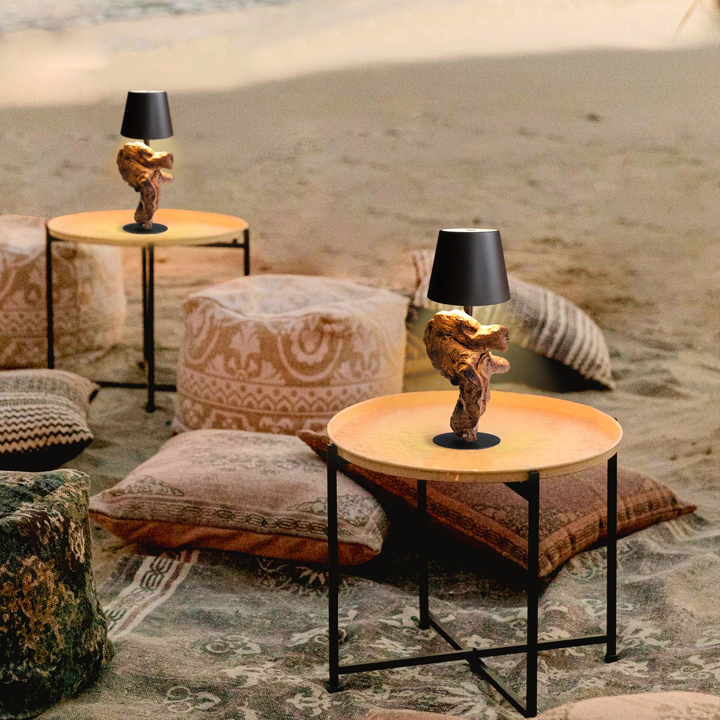 SalesFever LED Tischleuchte »Akku« 1 Stk. Warmweiß tragbar und wiederaufladbar,  stufenloses Dimmen