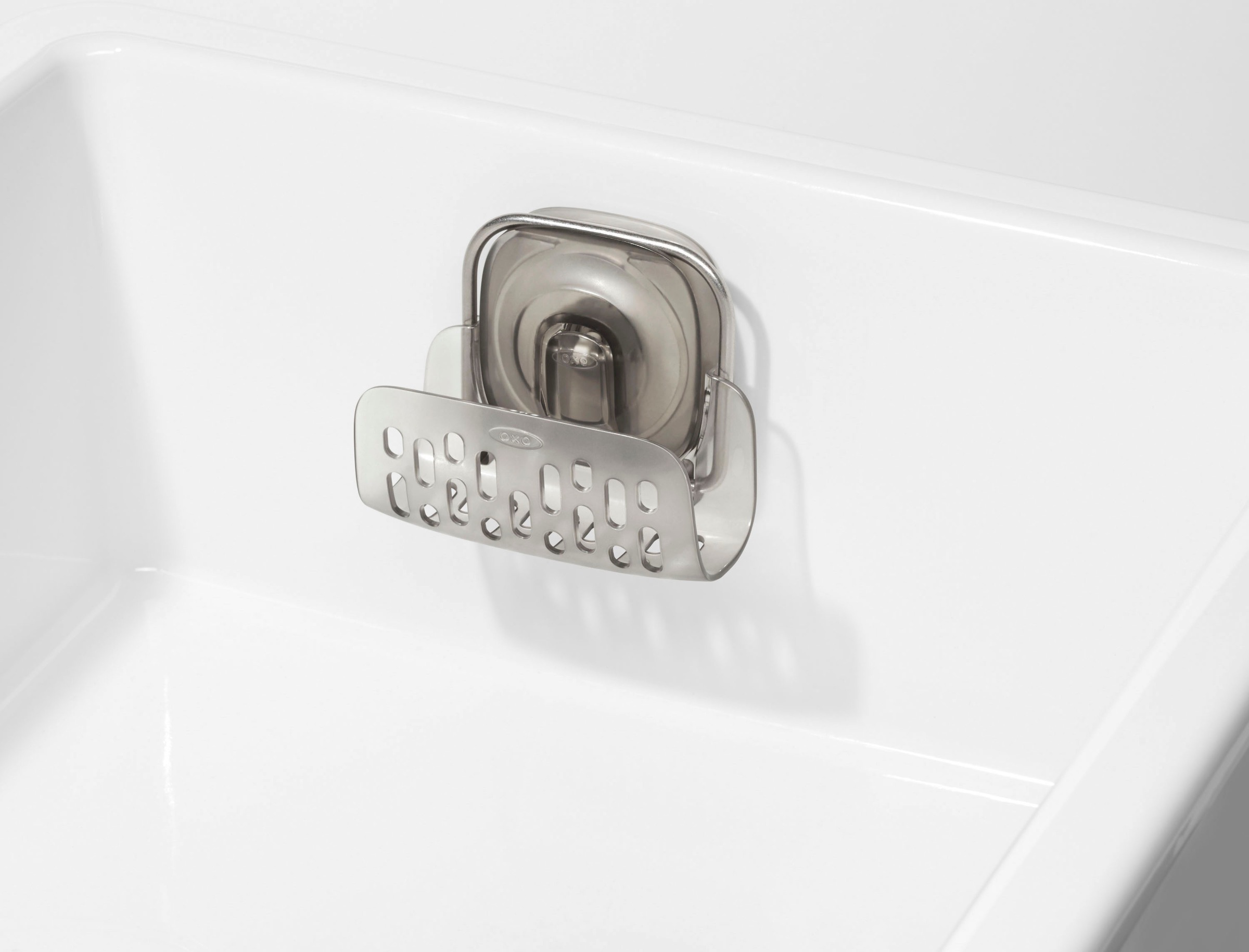 OXO Good Grips Schwammhalter, mit Stronghold-Saugnapfhalterung