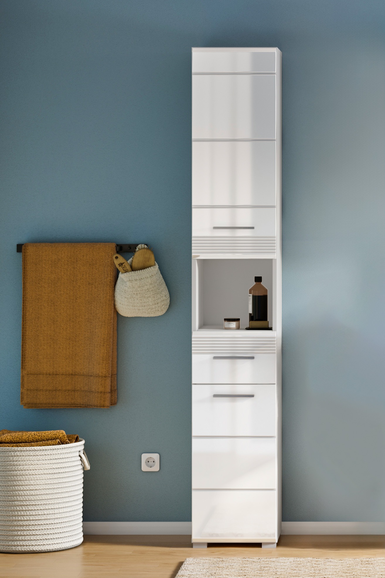 INOSIGN Hochschrank »Malmö, Breite 30 cm, 2 Türen, 1 Schubkasten, 1 offenes günstig online kaufen