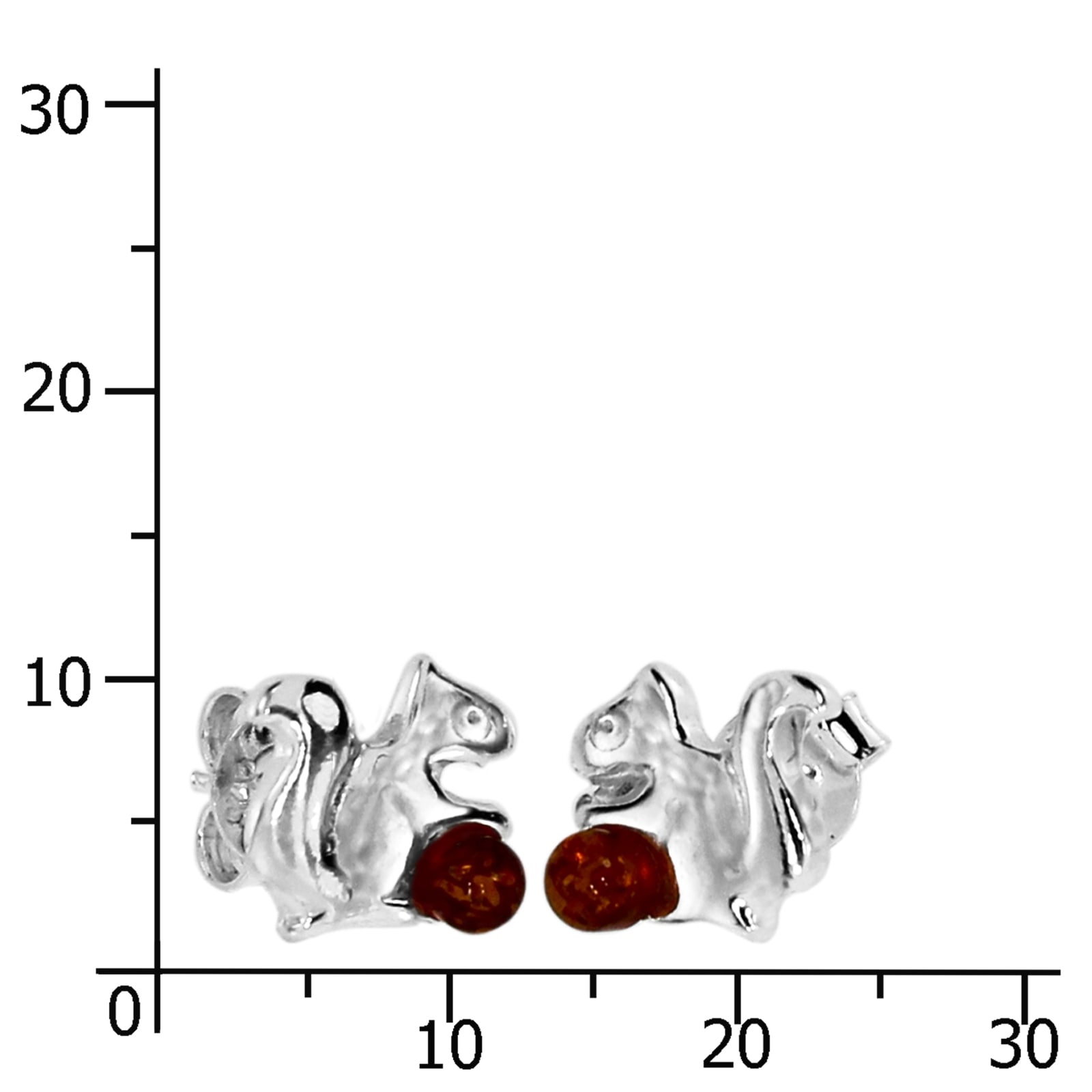 OSTSEE-SCHMUCK Paar Ohrstecker »Ostsee-Schmuck Ohrstecker Eichhörnchen Ohrstecker Eichhörnchen«, (2 tlg.)