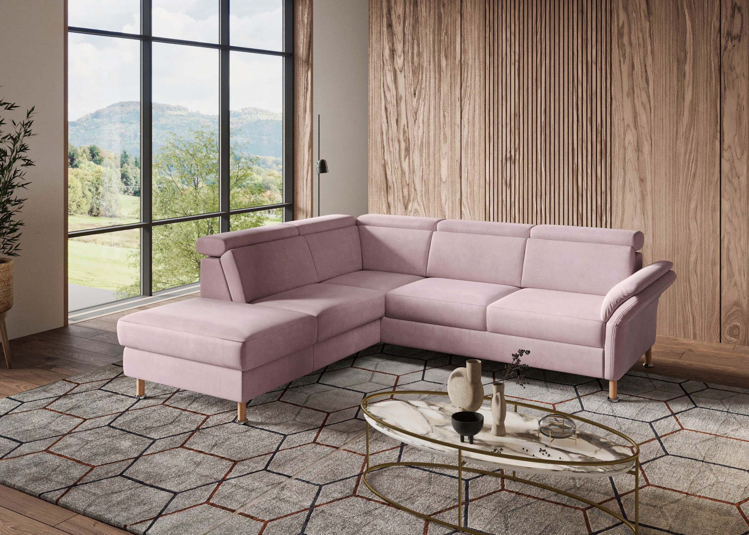 Home affaire Ecksofa »Calypso L-Form«, mit Relaxfunktion motorisch im Sofa 2,5- Sitzer