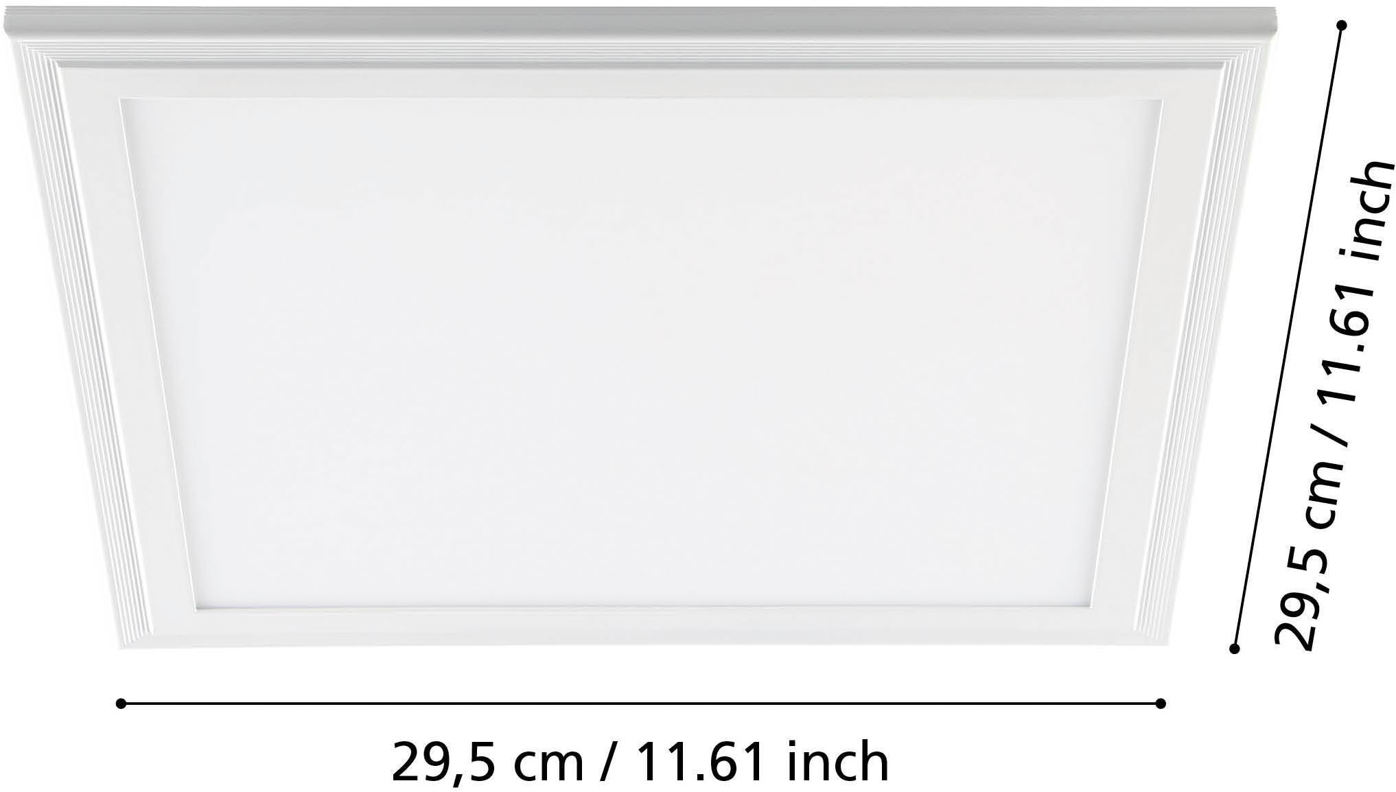 EGLO Rasterleuchte »Salobrena 1 Deckenlampe, Aluminium und Kunststoff, Aufbaulampe, Lampe« LED-Modul 1 Stk. Neutralweiß