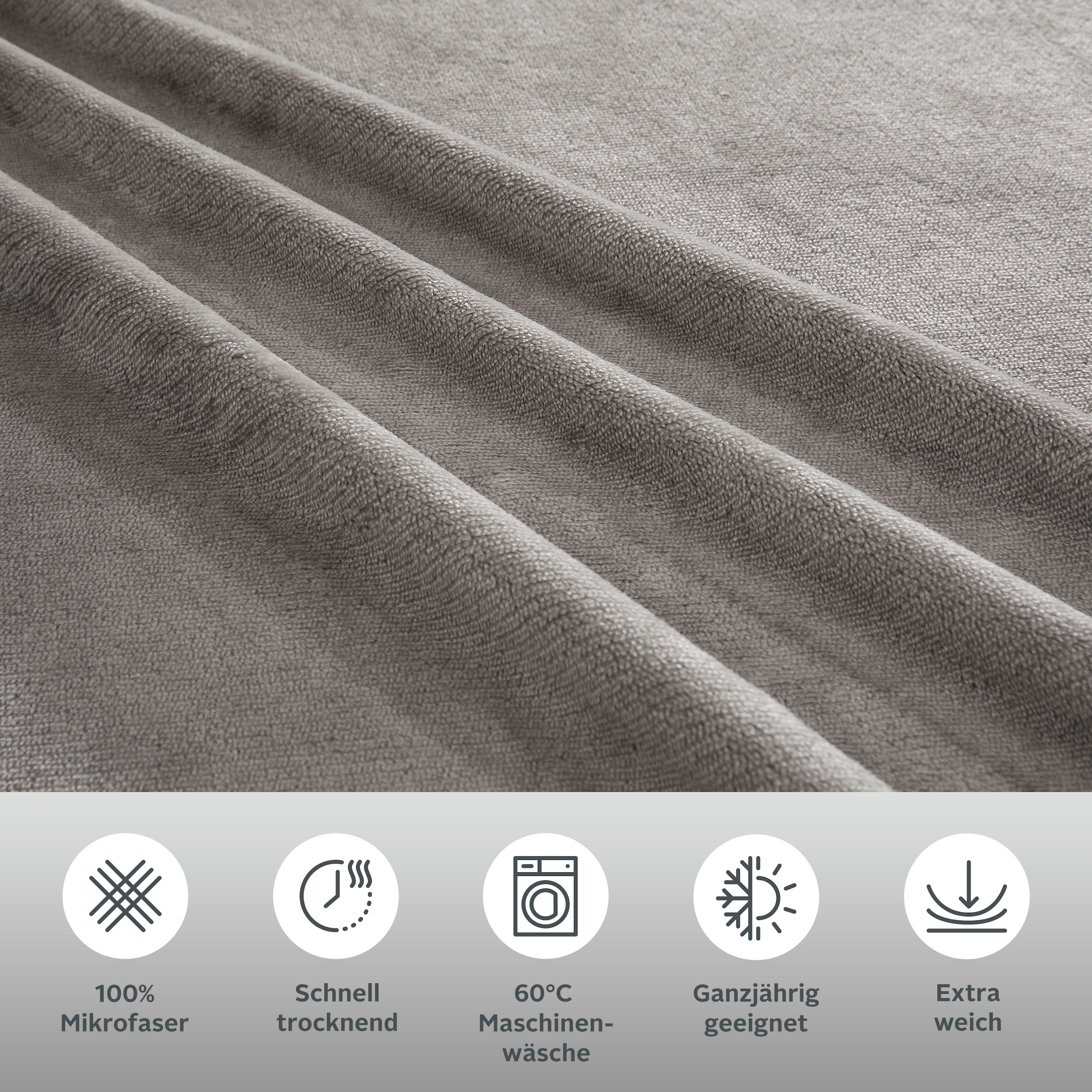 my home Bettwäsche »Desner3«, Bettwäsche mit Reißverschluss, Cashmere-Touch, kuschelig & weich