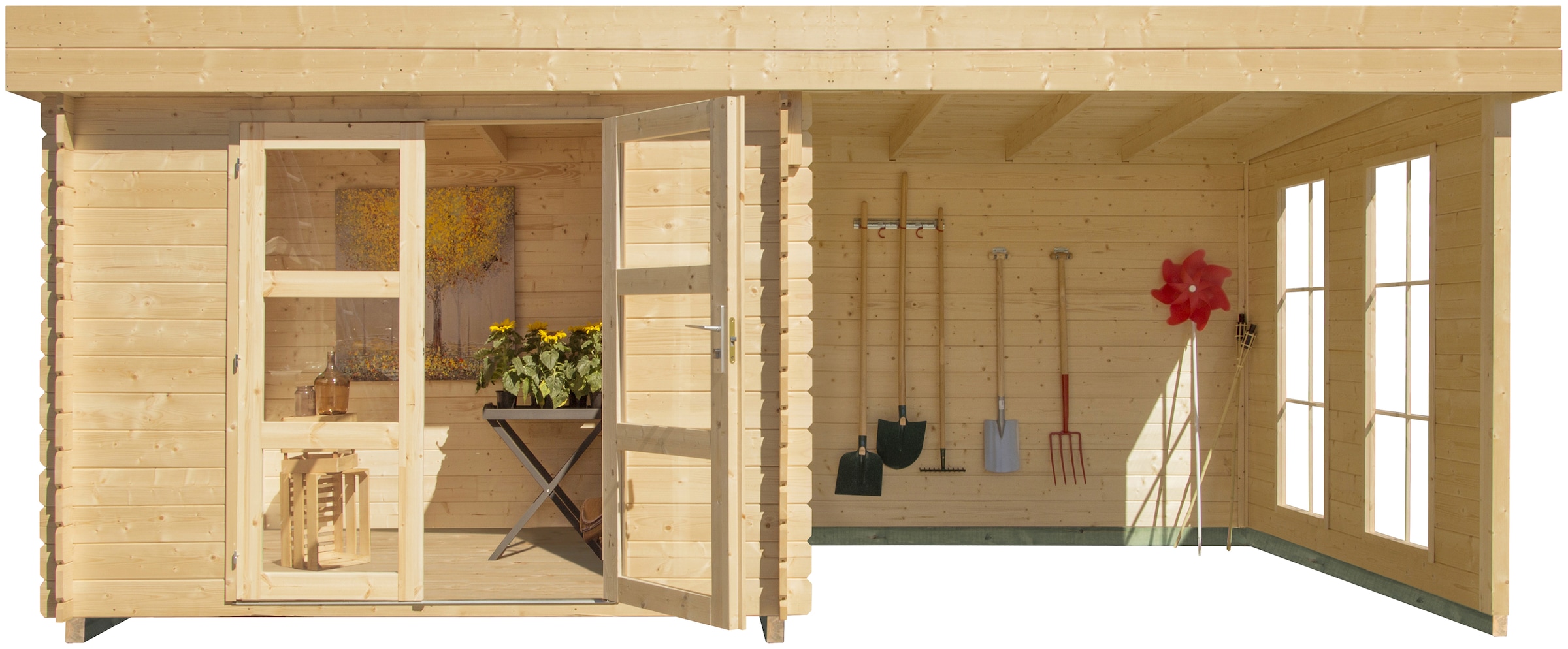 Kiehn-Holz Gartenhaus »Acrux 1«, (Set)