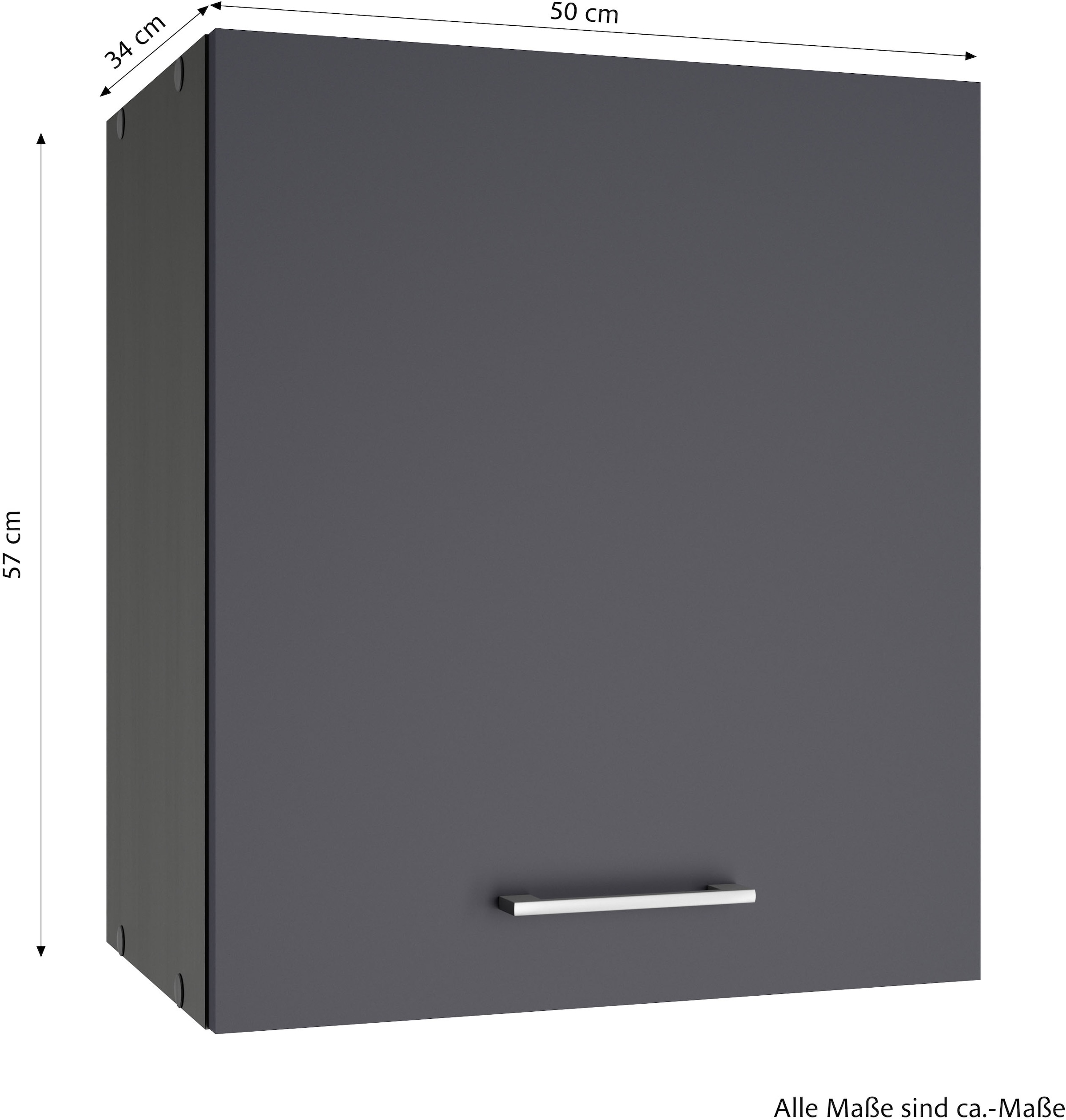 KOCHSTATION Hängeschrank »KS-Milan«, HELD Möbel, Hängeschrank 50 cm, matte oder hochglänzende Fronten