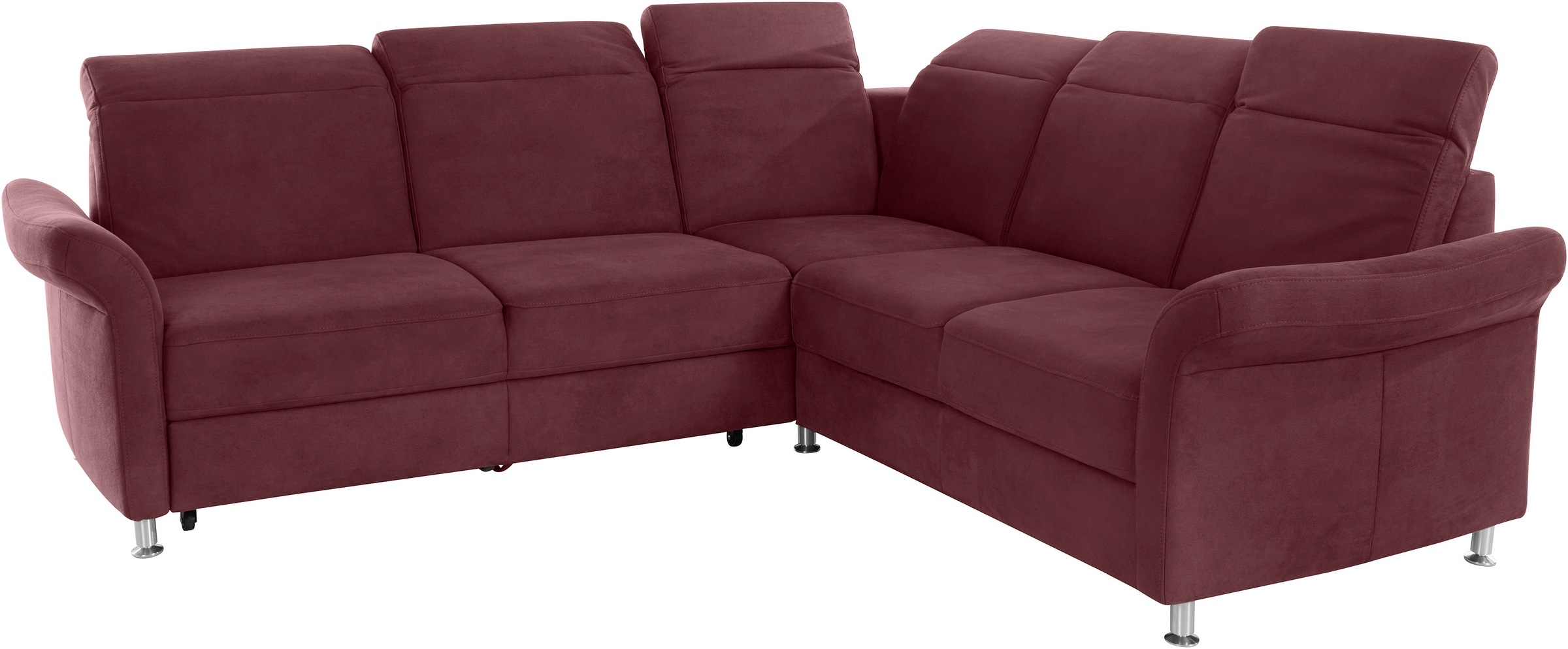 sit&more Ecksofa »Darwin L-Form«, inklusive Federkern, wahlweise mit Kopfteilverstellung, Bettfunktion