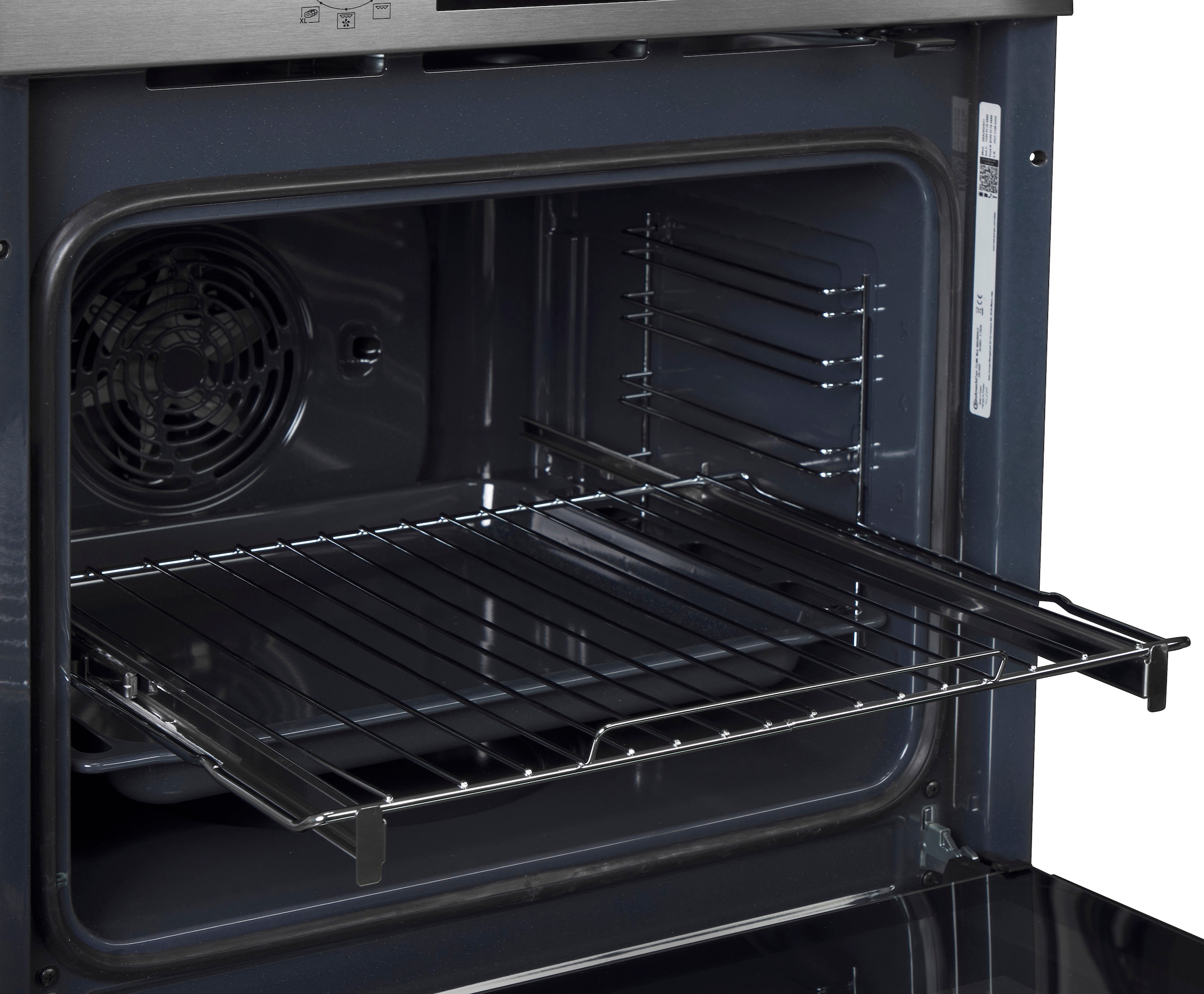 BAUKNECHT Einbaubackofen  »BBA285HU1I«, mit Teilauszug, Pizzafunktion, 1-fach Teilauszug
