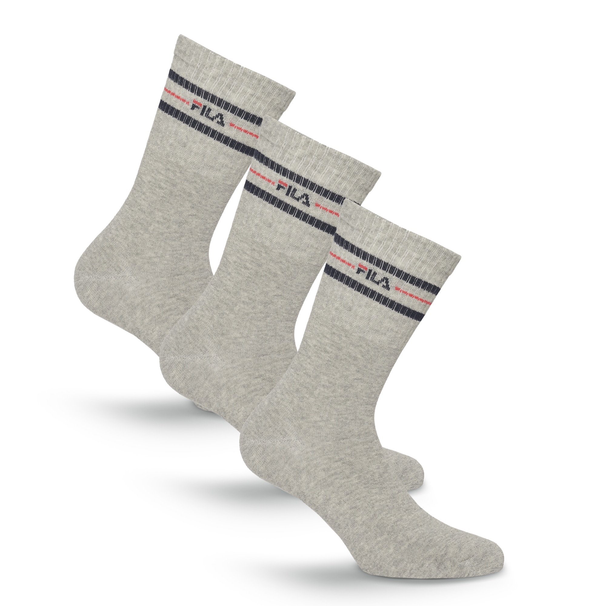 Fila Socken »UNISEX LIFESTYLE PLAIN SOCKS« 3 Paar, 3 Paar tlg. mit Logo-Schriftzug