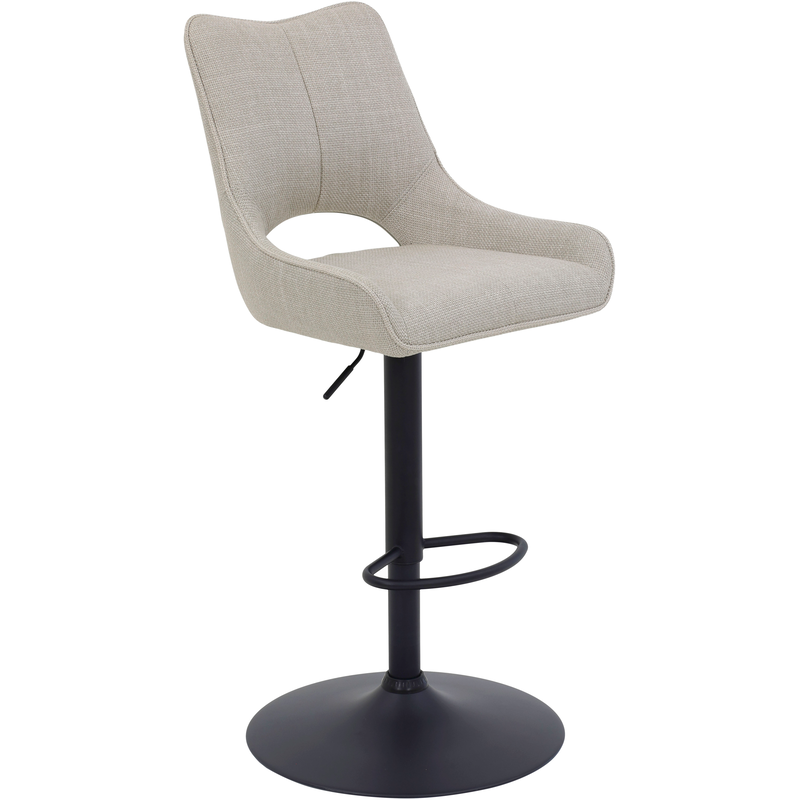 HELA Barhocker »ROCKPORT« Set, drehbar, höhenverstellbar, Gasdruckfeder, Rückenausschnitt, Tellerfuß Beige