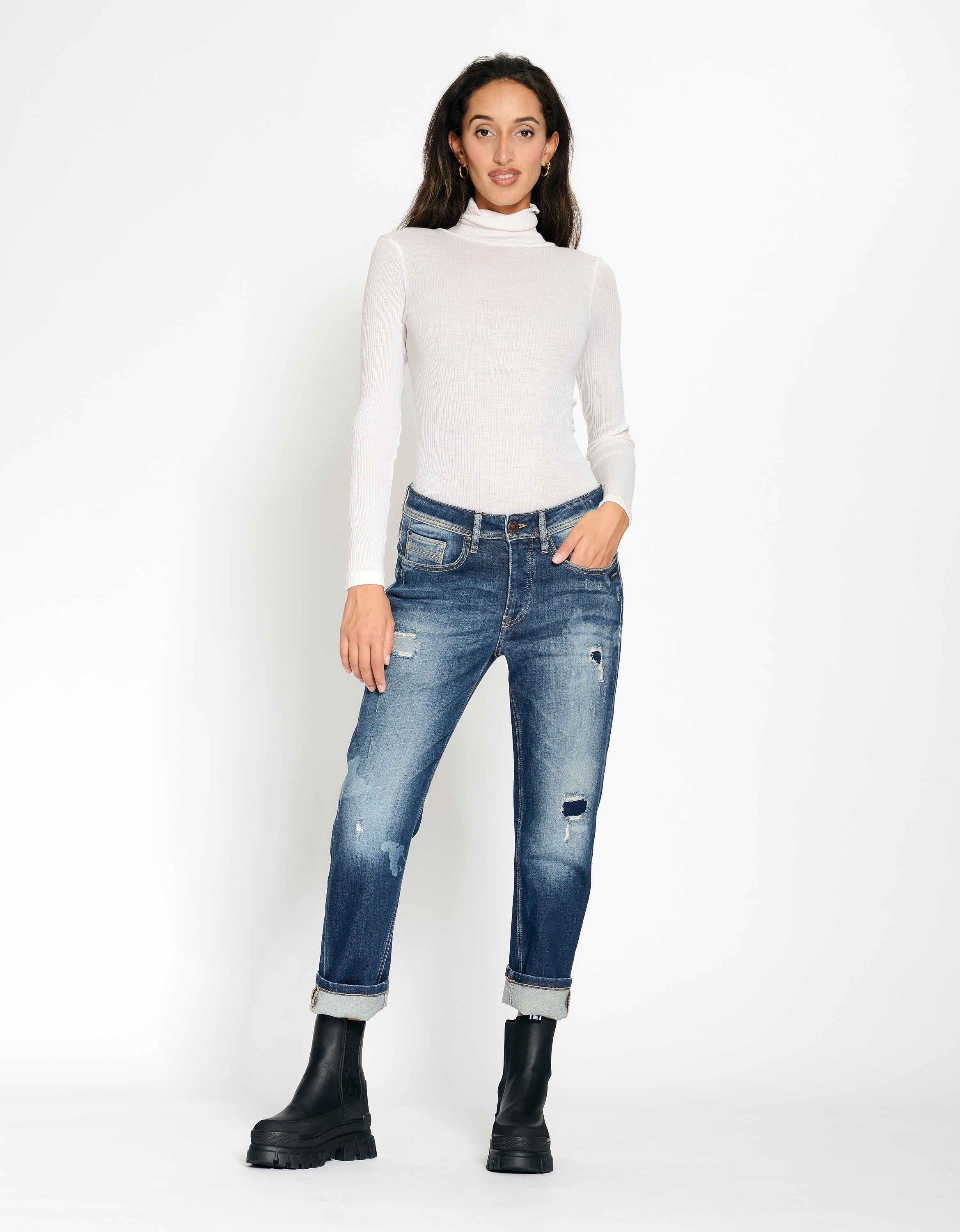 GANG Boyfriend-Jeans »GANG Jeans Boyfriend 94NICA CROPPED«