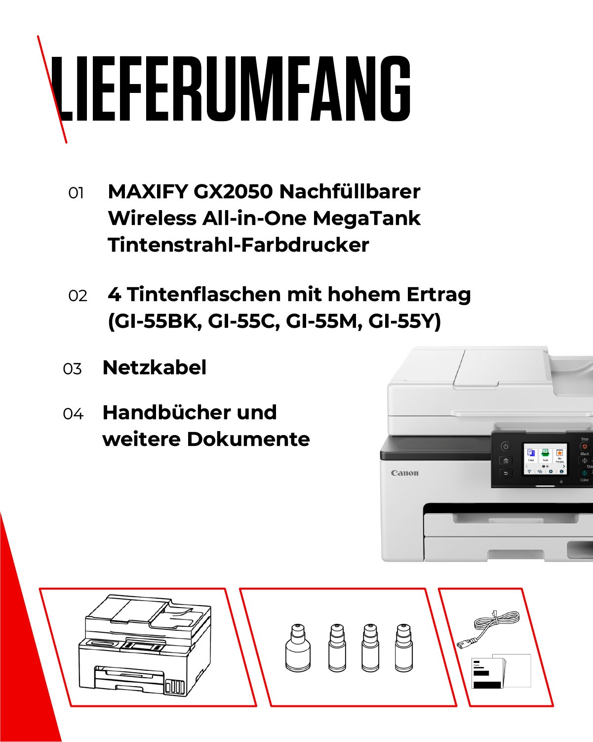 Canon Multifunktionsdrucker »MAXIFY GX2050«