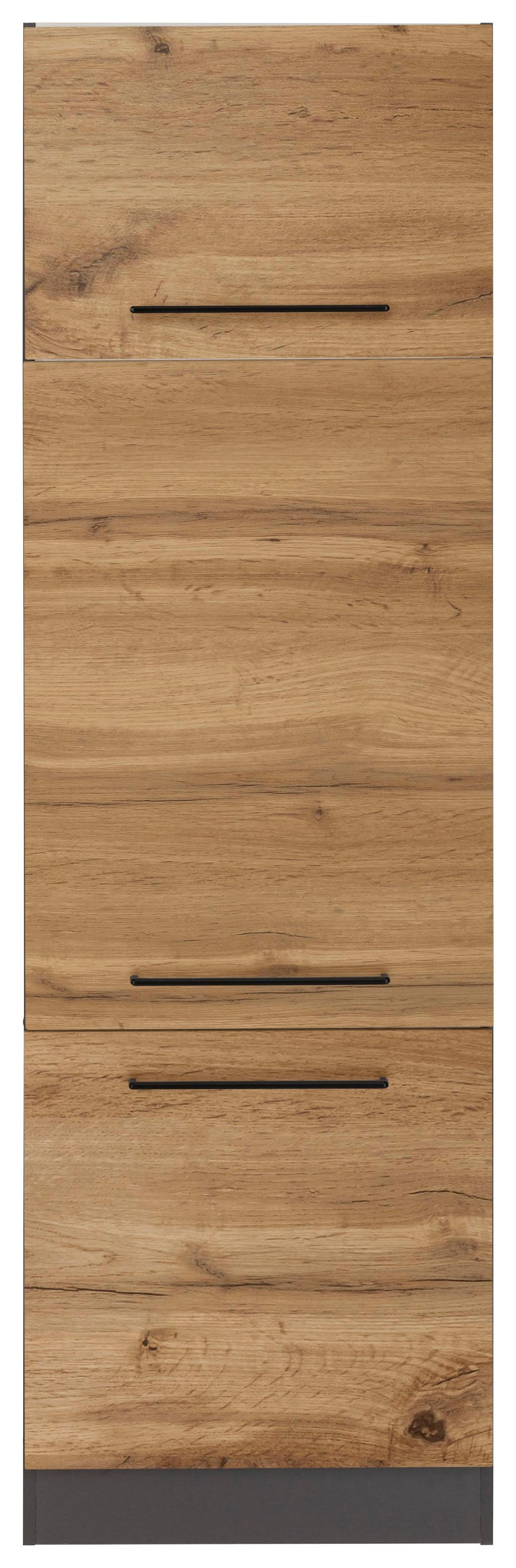 KOCHSTATION "KS-Tulsa" 60 cm breit, 200 cm hoch, 3 Türen, schwarzer Metallg günstig online kaufen