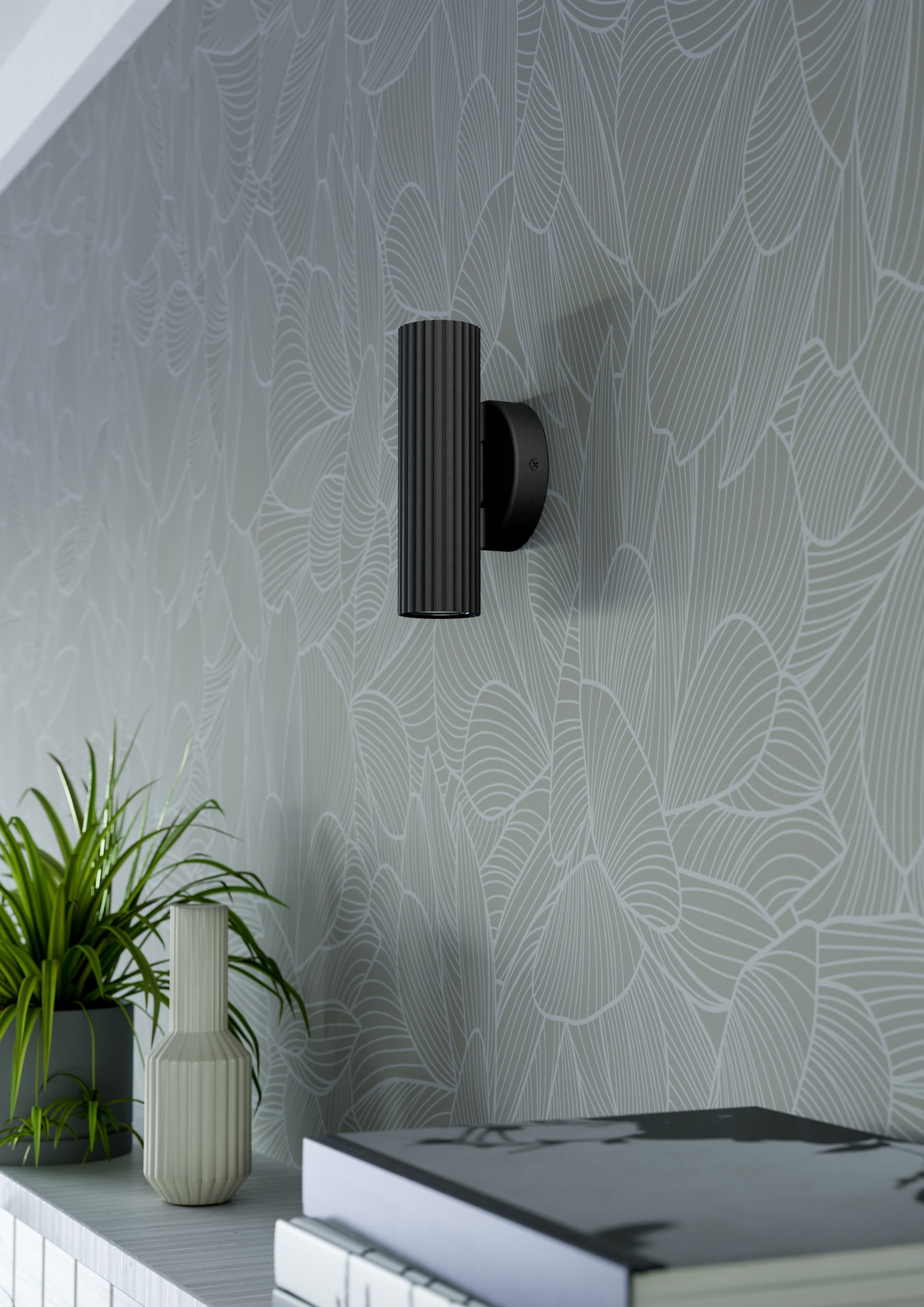 EGLO Wandleuchte »PORTILLO Wandlampe - Alu, Stahl - GU10 - 2X5W - IP20« GU10 1 Stk. Wandstrahler, Wandspot, Wohnzimmer, Flur, L10,5 x H20 x AL8,5 cm