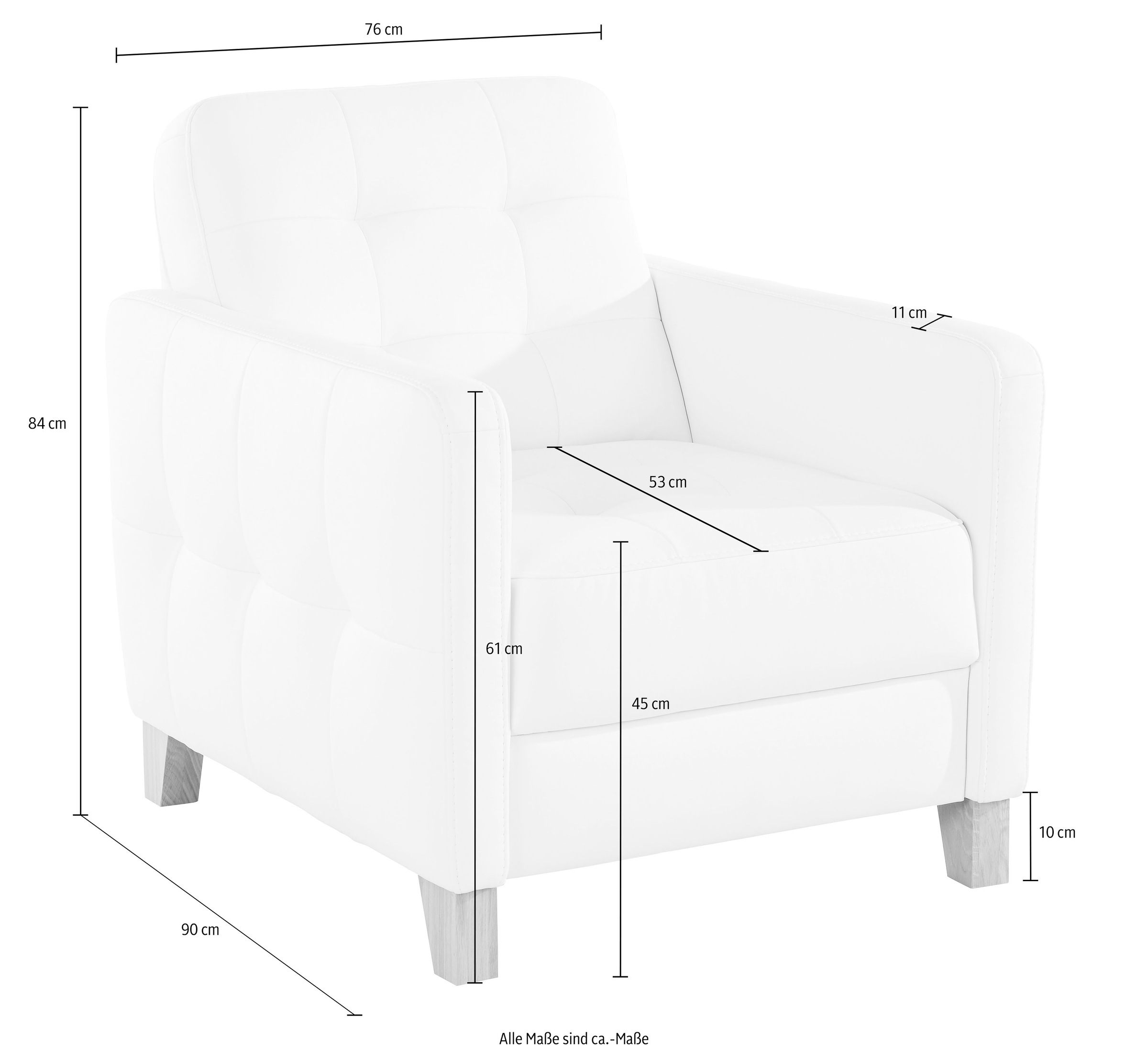 exxpo - sofa fashion Sessel »Elio, Loungesessel, aufwendige Detailverarbeit günstig online kaufen