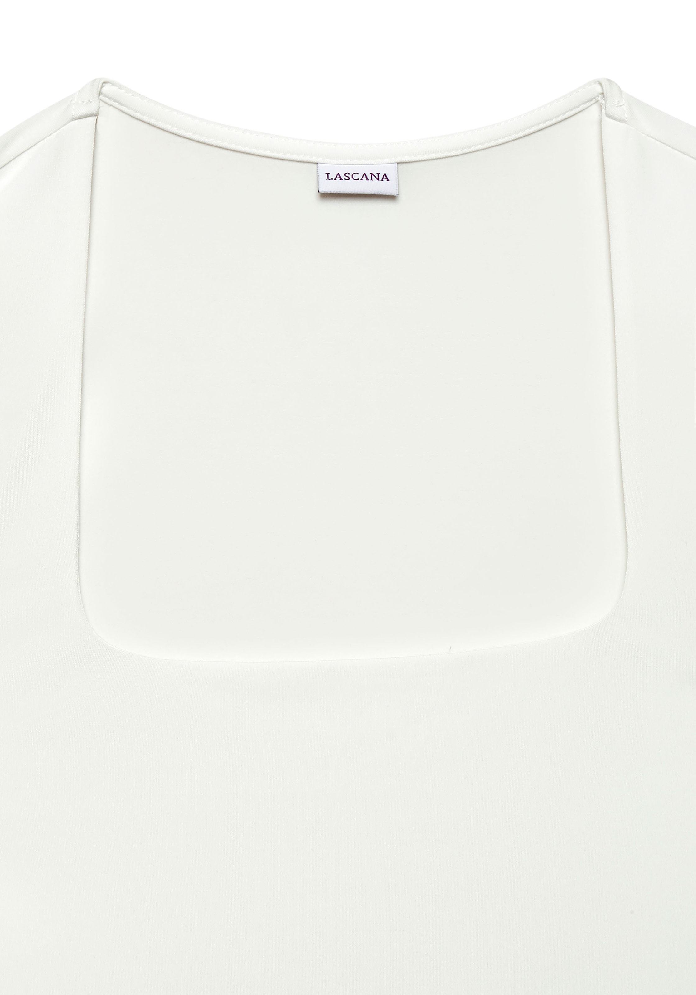 LASCANA Tanktop , aus bügelfreiem Material, elegantes Basic-Top mit breiten Trägern