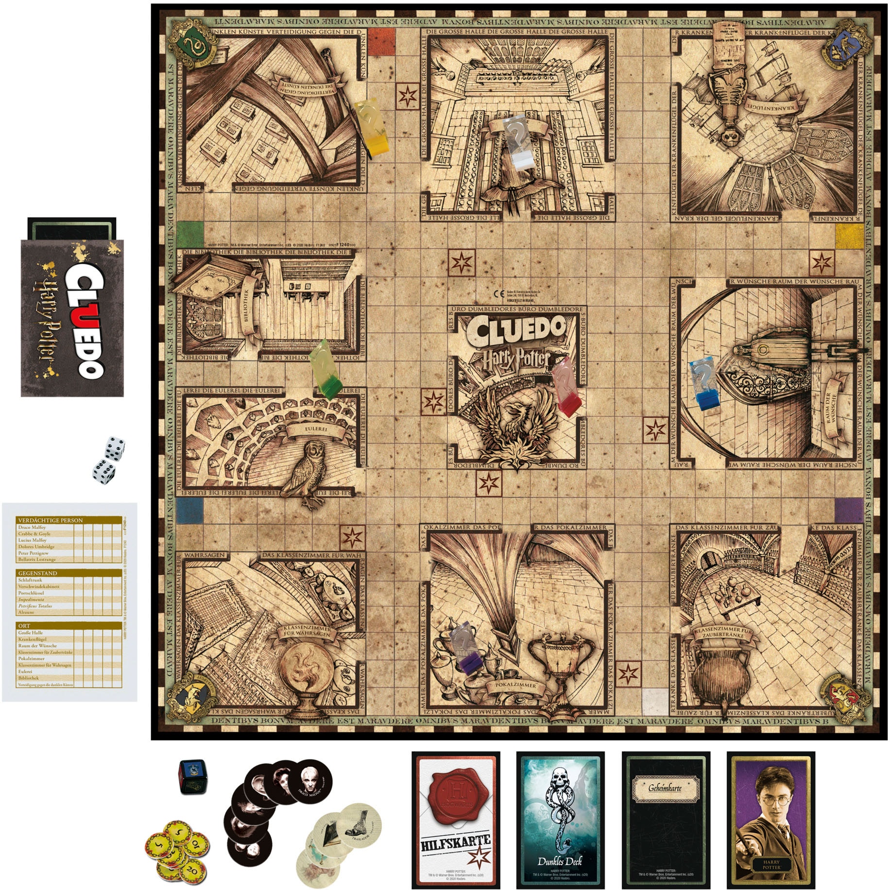 Hasbro Spiel »Cluedo Harry Potter«