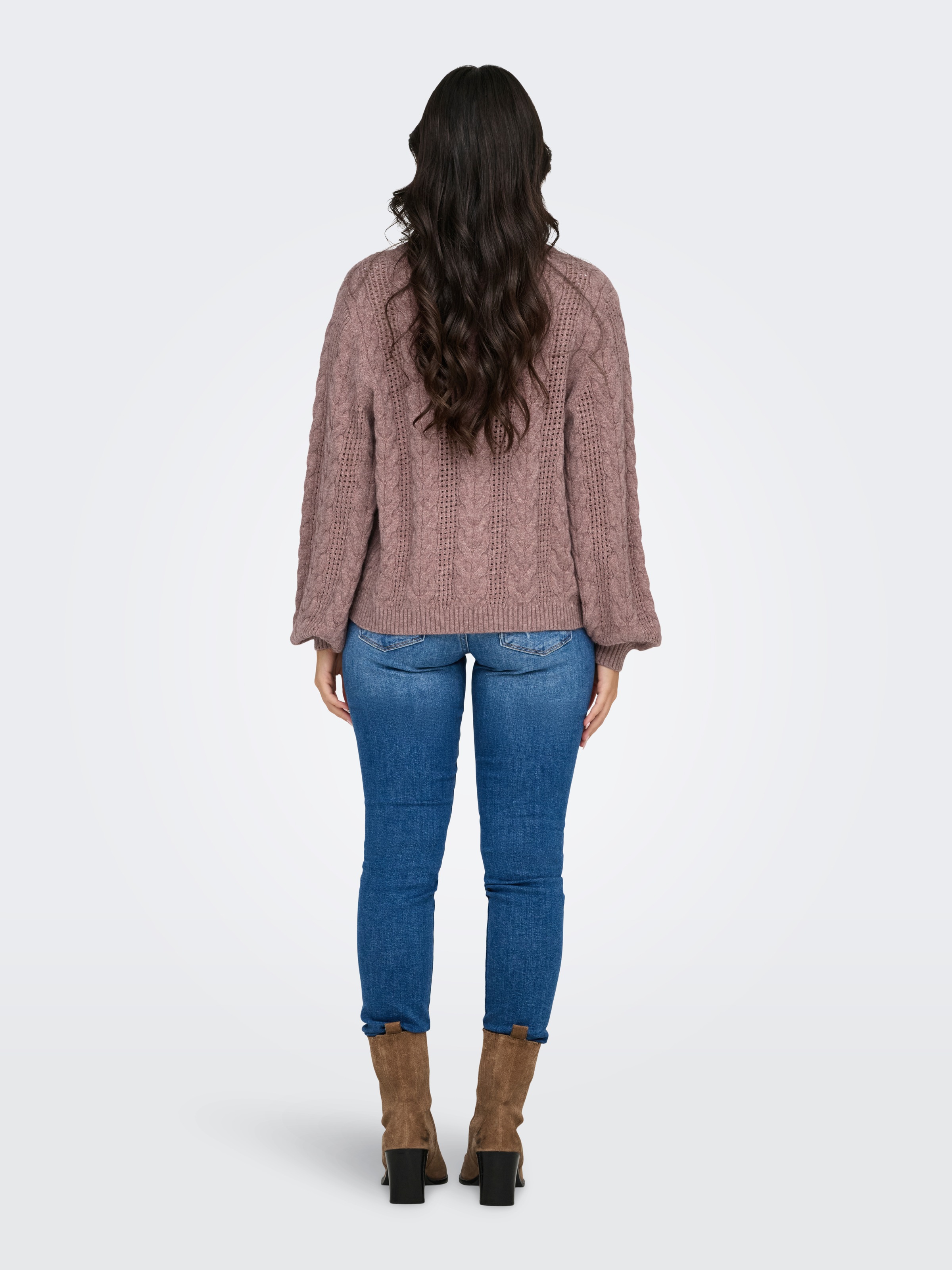 ONLY Rundhalspullover »ONLRUBINA LS CABLE O-NECK KNT NOOS«