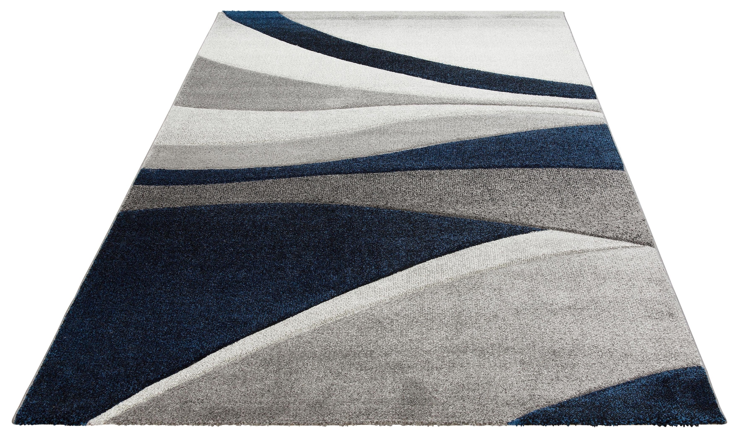 Teppich »Malia«, rechteckig, Kurzflor Konturenschnitt, zeitloses und schnell Design, handgearbeiteter bestellen bequem