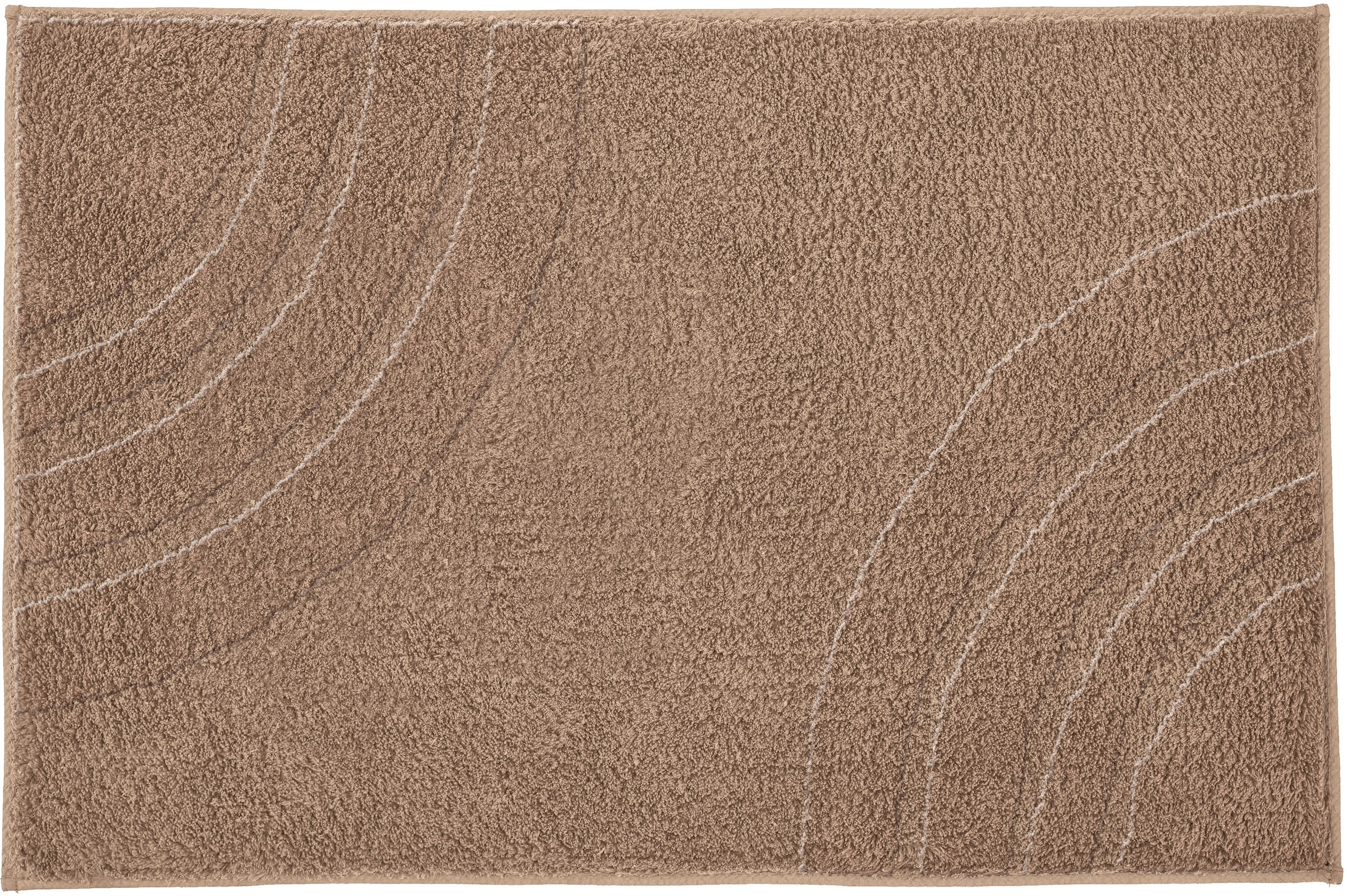 Kleine Wolke Badematte »»Saturn«« Höhe 25 mm rutschhemmend beschichtet fußbodenheizungsgeeignet Badteppich, Uni Farben, modernes Design, Hoch-Tief Effekt