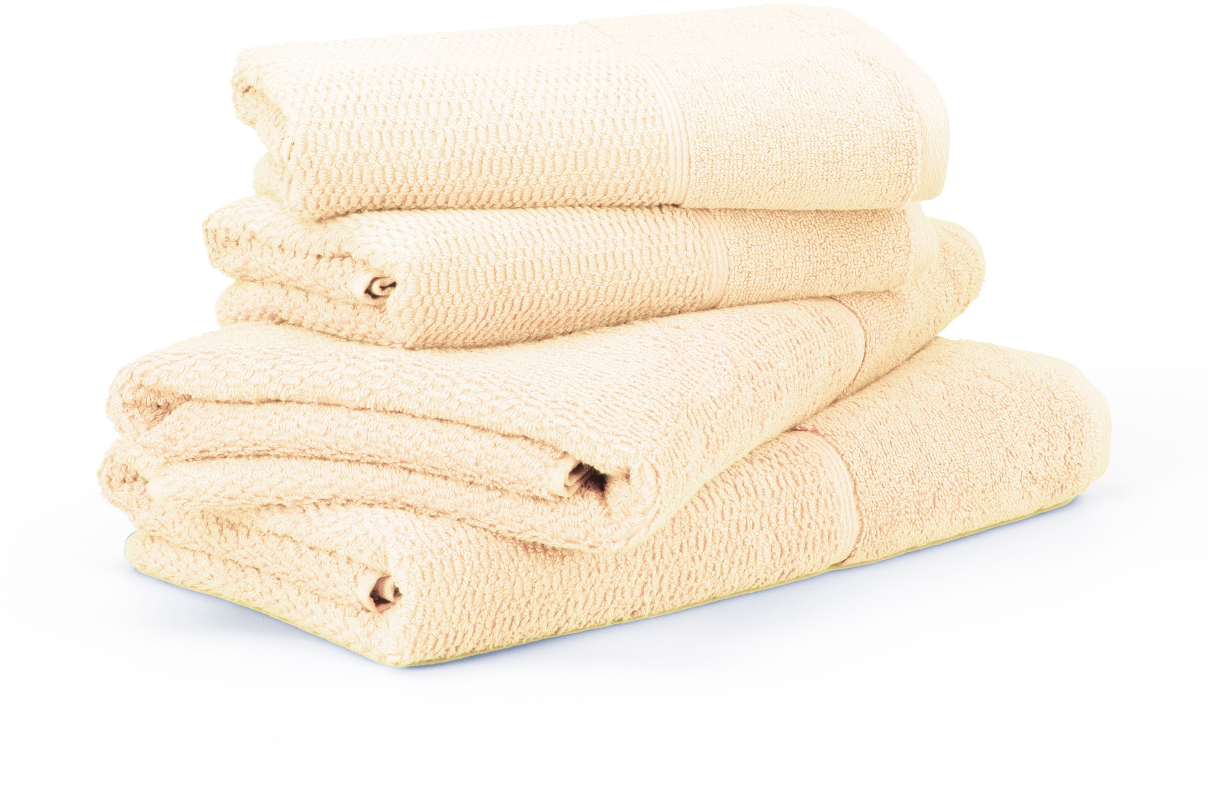 Möve for frottana Handtuch Set »Pearl«, 4 tlg., Walkfrottier, Set: 2x Handt günstig online kaufen