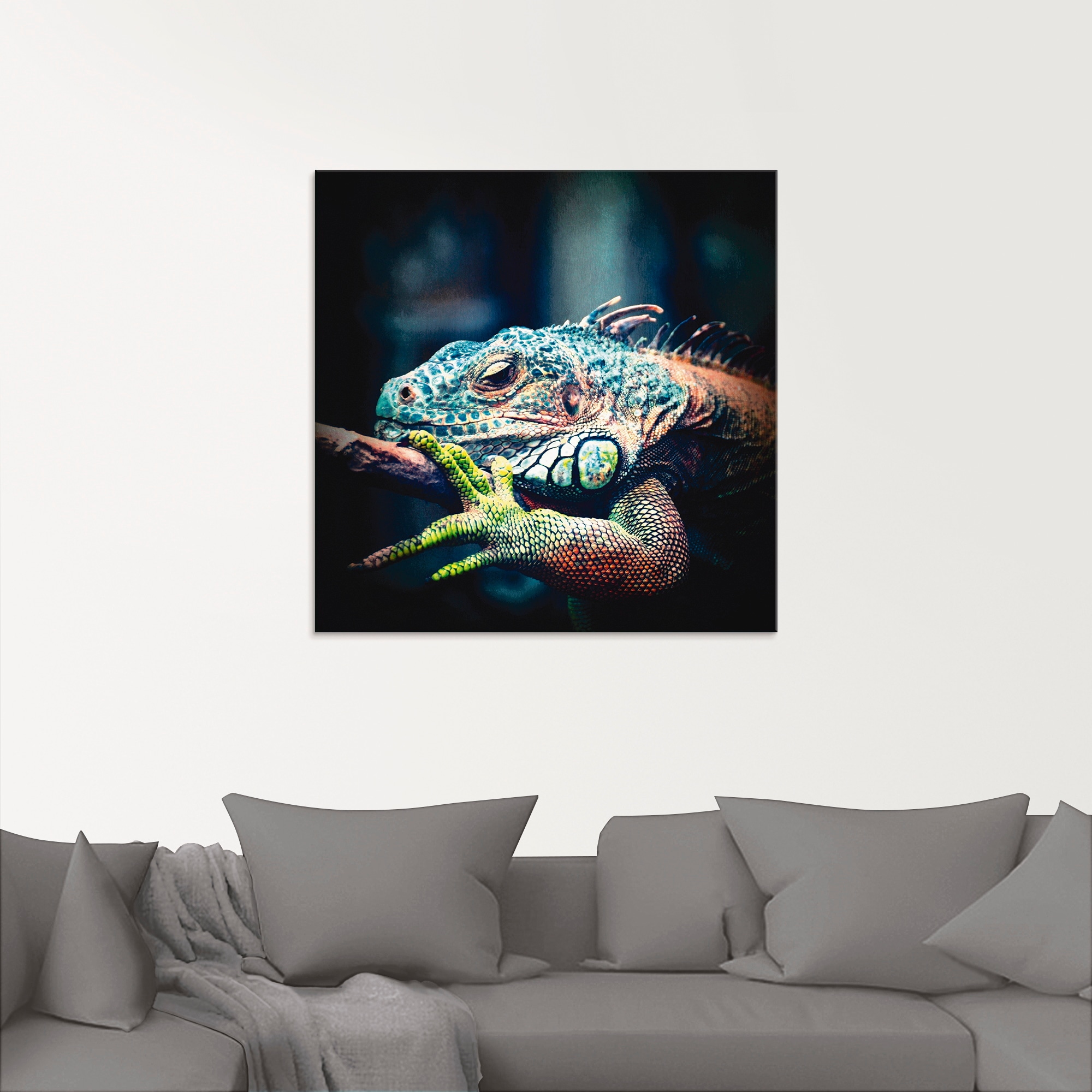 Artland Glasbild »Leguan«, Reptilien, (1 St.), in verschiedenen Größen