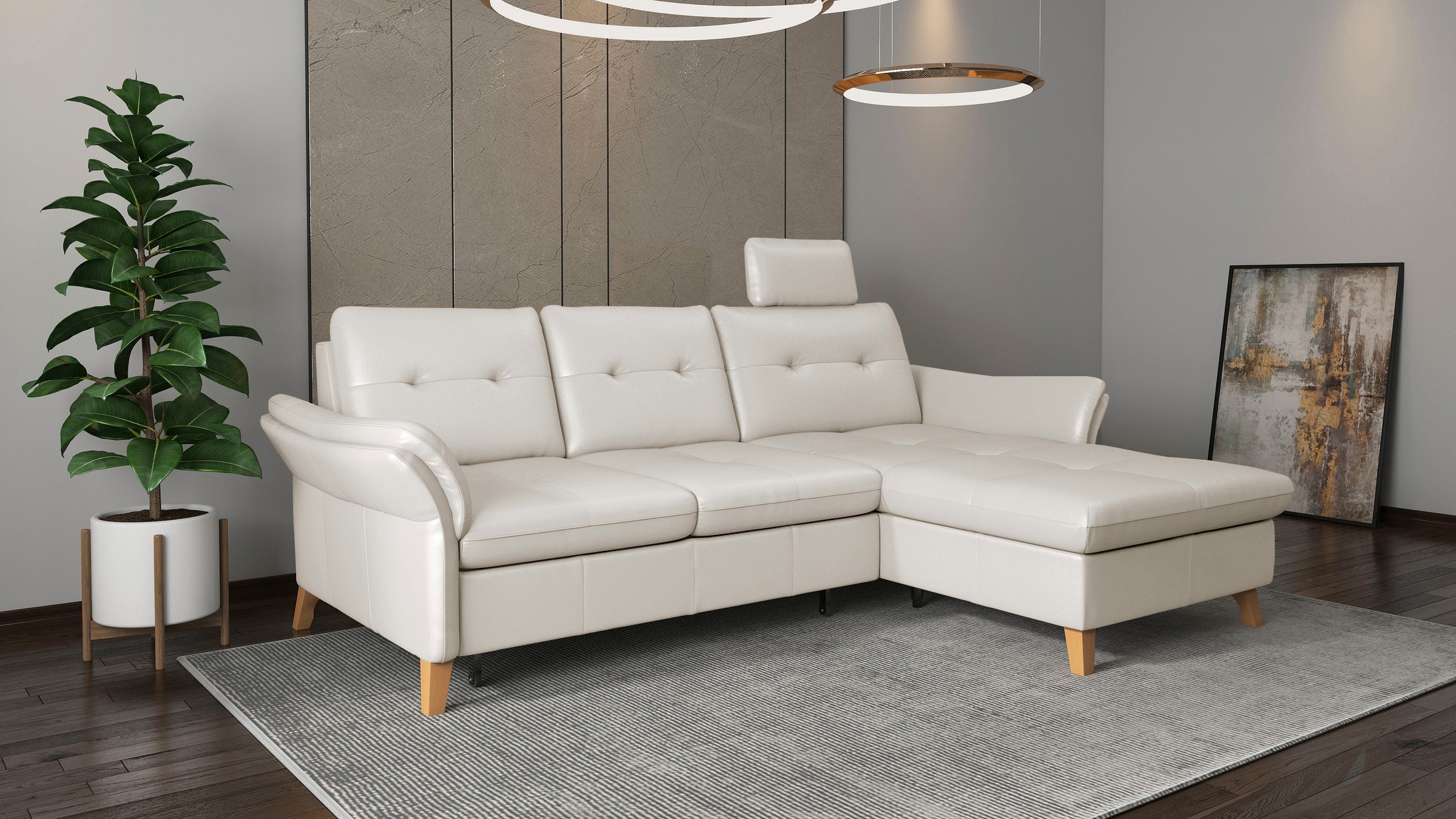 sit&more Ecksofa »Göteborg«, Sitztiefenverstellung und Federkern, wahlweise günstig online kaufen