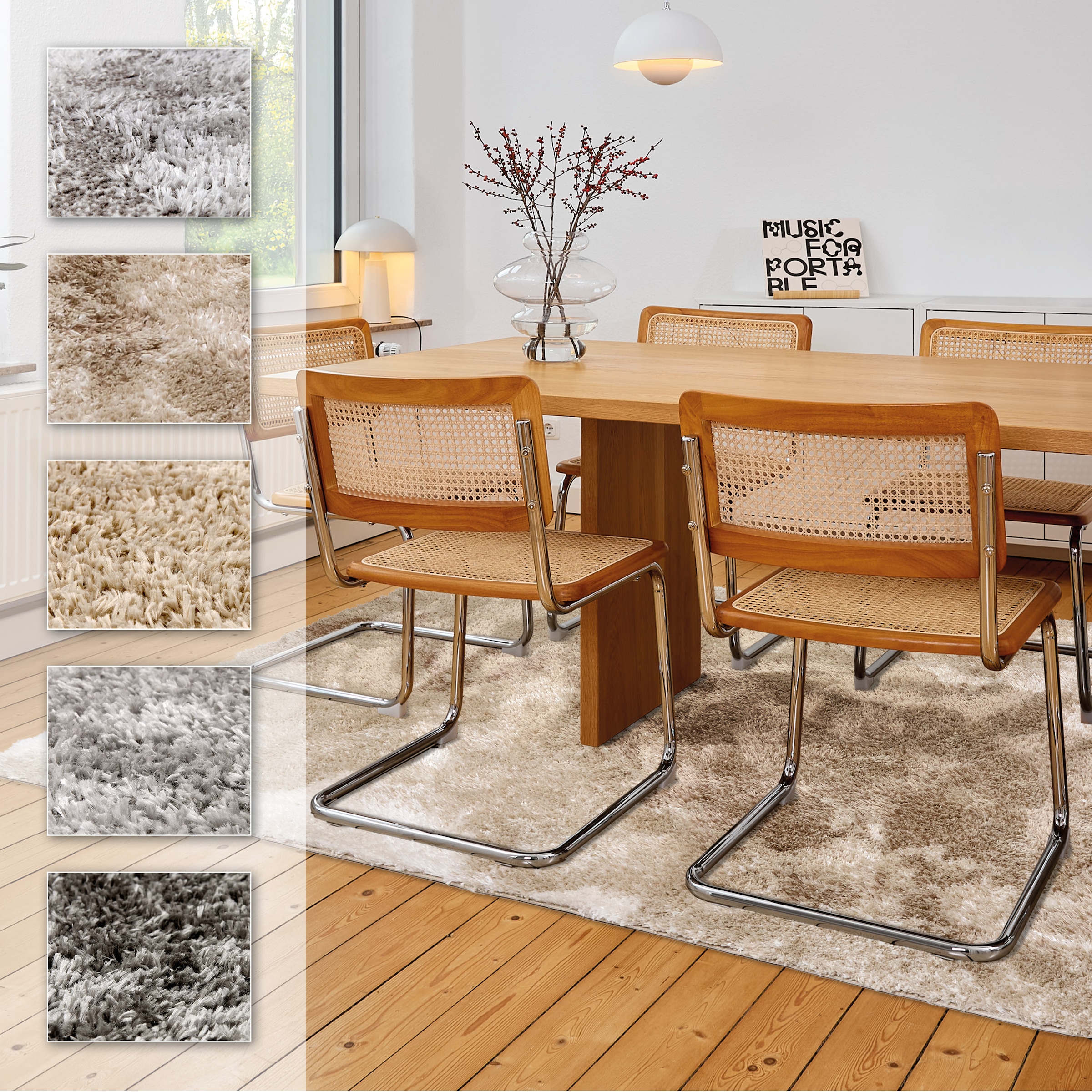 ASTRA Hochflor-Teppich »Paulie 251«, rechteckig, 25 mm Höhe, Langflor, Shag günstig online kaufen