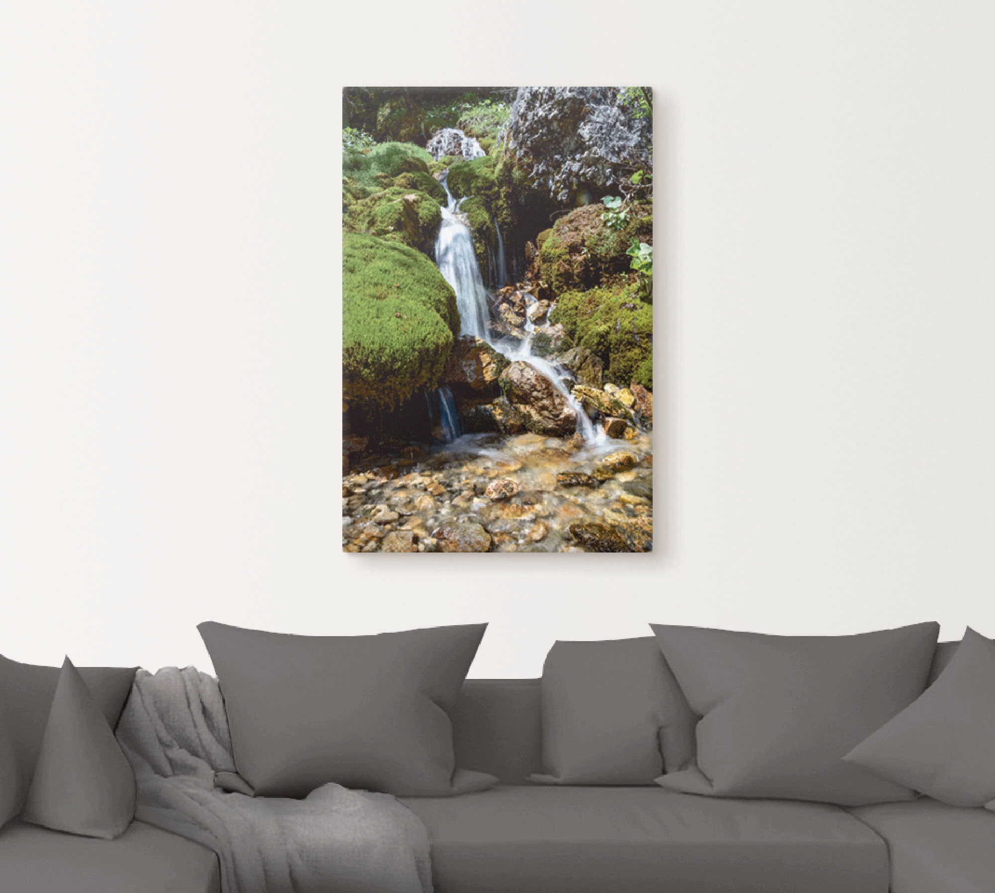Artland Wandbild »Kleiner Wasserfall in den Bergen« Gewässer 1 Stk. tlg. al günstig online kaufen