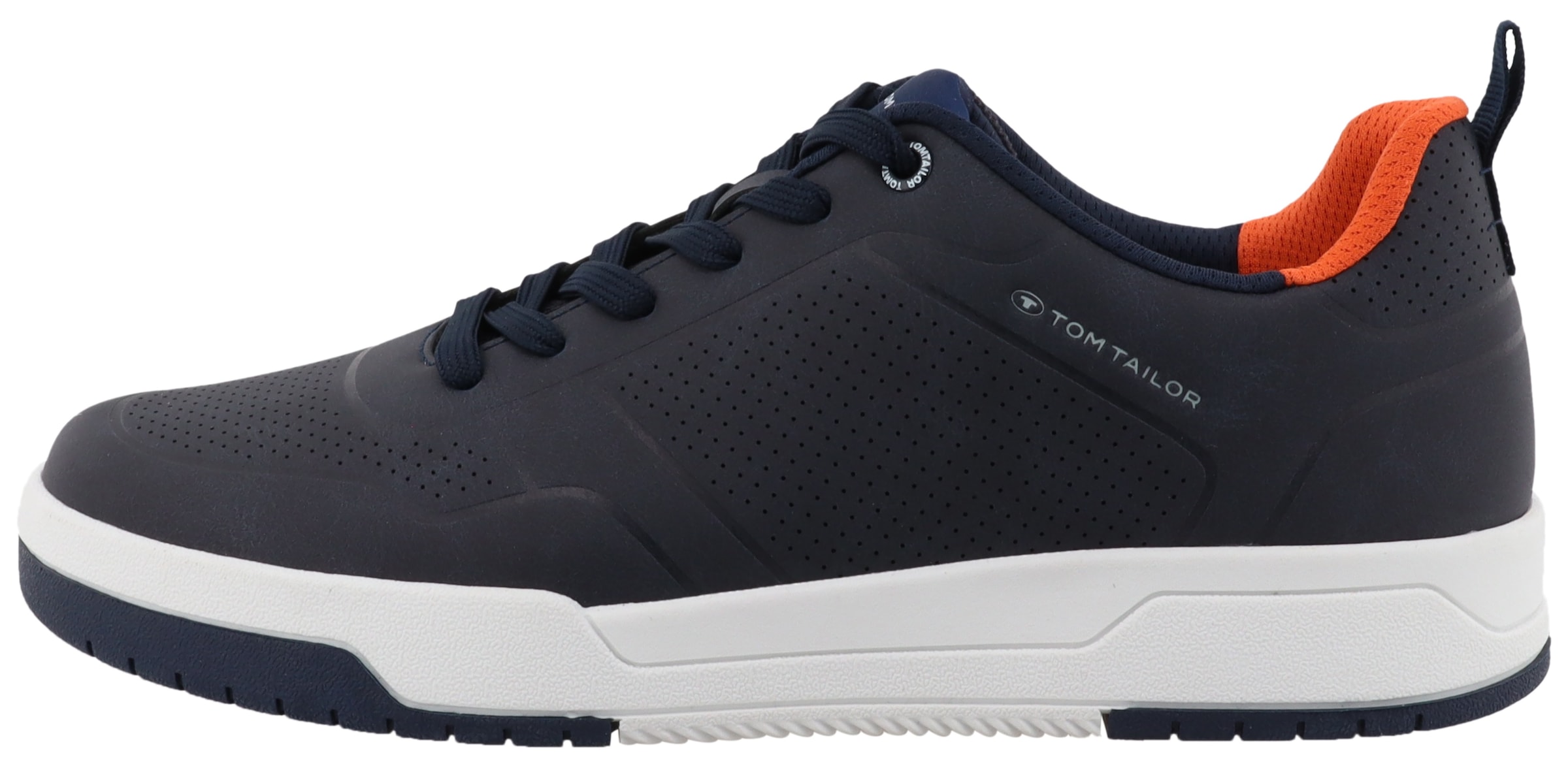 TOM TAILOR Plateausneaker  , Freizeitschuh, Halbschuh, Schnürschuh mit Lochmuster