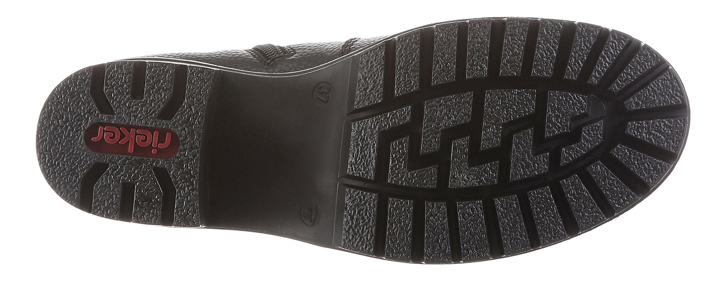 Rieker Chelseaboots, Stiefelette, Boots, Blockabsatz, mit Struktur am Obermaterial