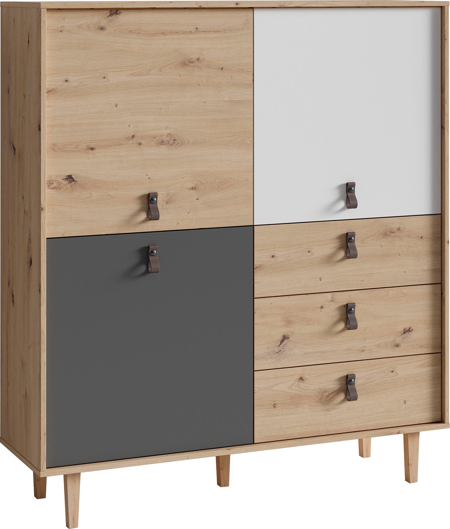 INOSIGN Highboard "Bill, mit drei Schubkästen und drei Türen,", 120cm Breit günstig online kaufen