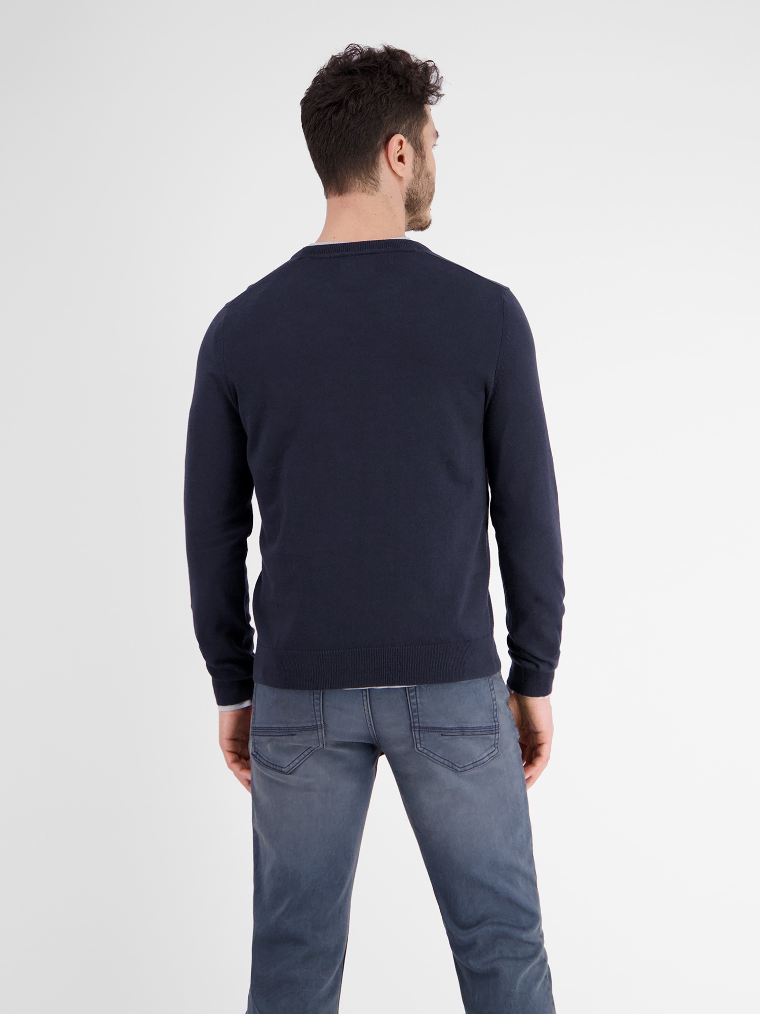 LERROS Strickpullover »LERROS Lässiger Flachstrickpullover«