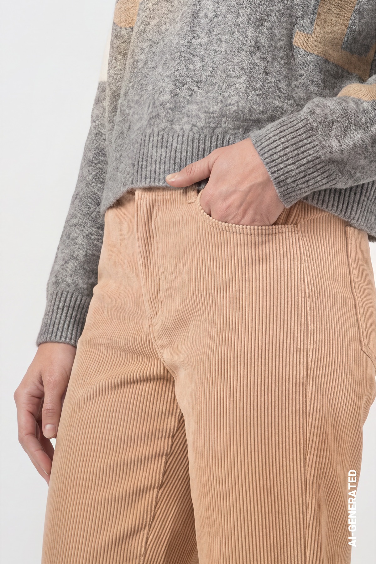 Monari Cordhose »Hose Cord 78cm«  Regular fit mit praktischen Taschen