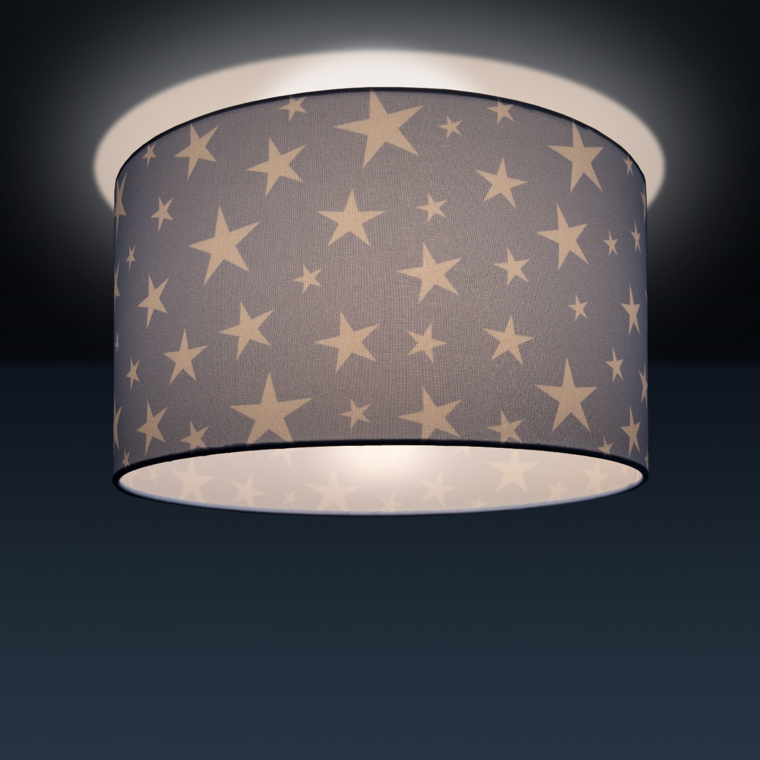 Paco Home Deckenleuchte »Capri 315«, 1 flammig, Leuchtmittel E27 | ohne Leuchtmittel, Kinderlampe Deckenlampe LED Kinderzimmer Sternenhimmel Motiv E27