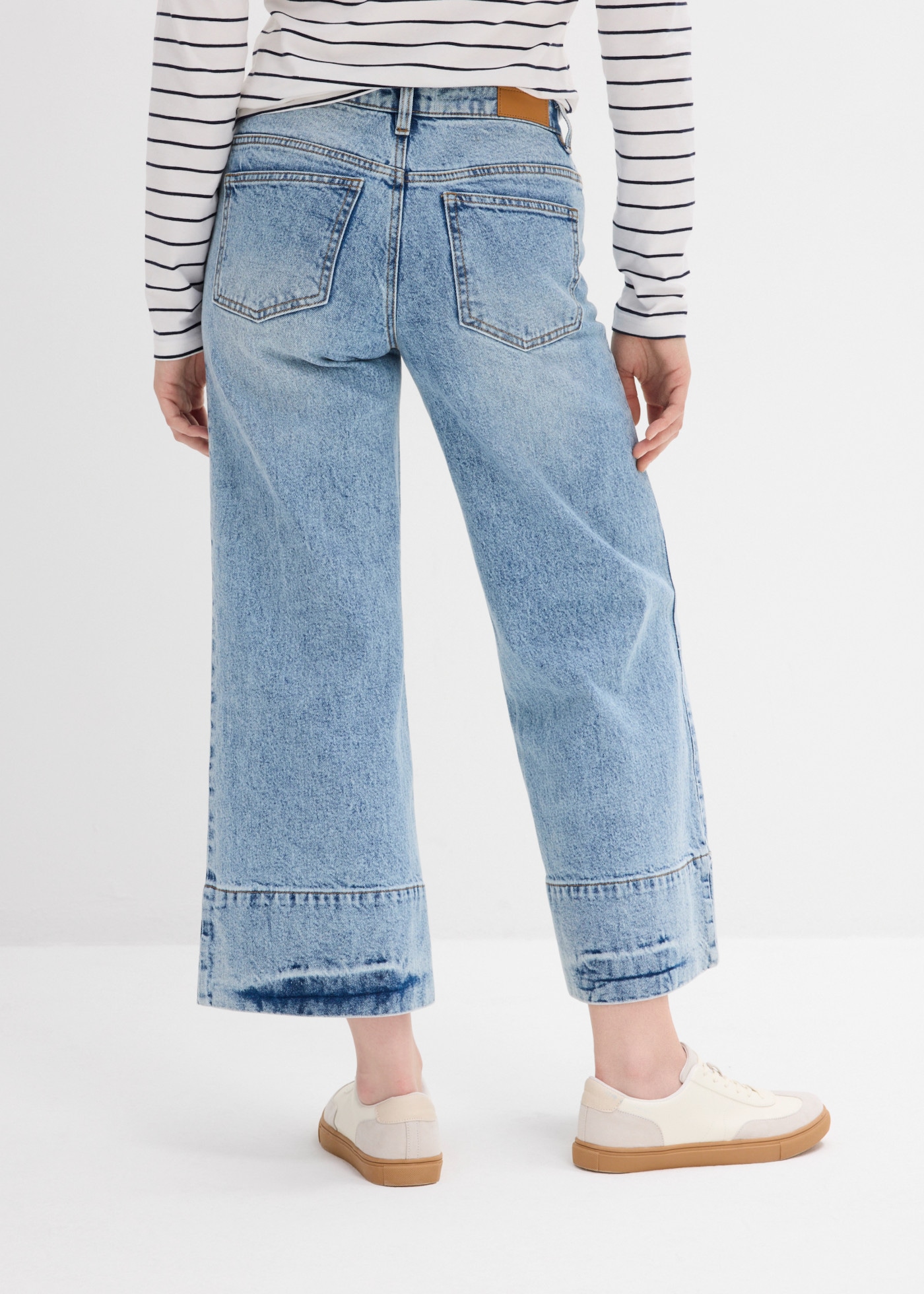bonprix 7/8-Jeans lockere Passform, verkürztes Bein, mit Elasthan-Anteil, aus Baumwolle