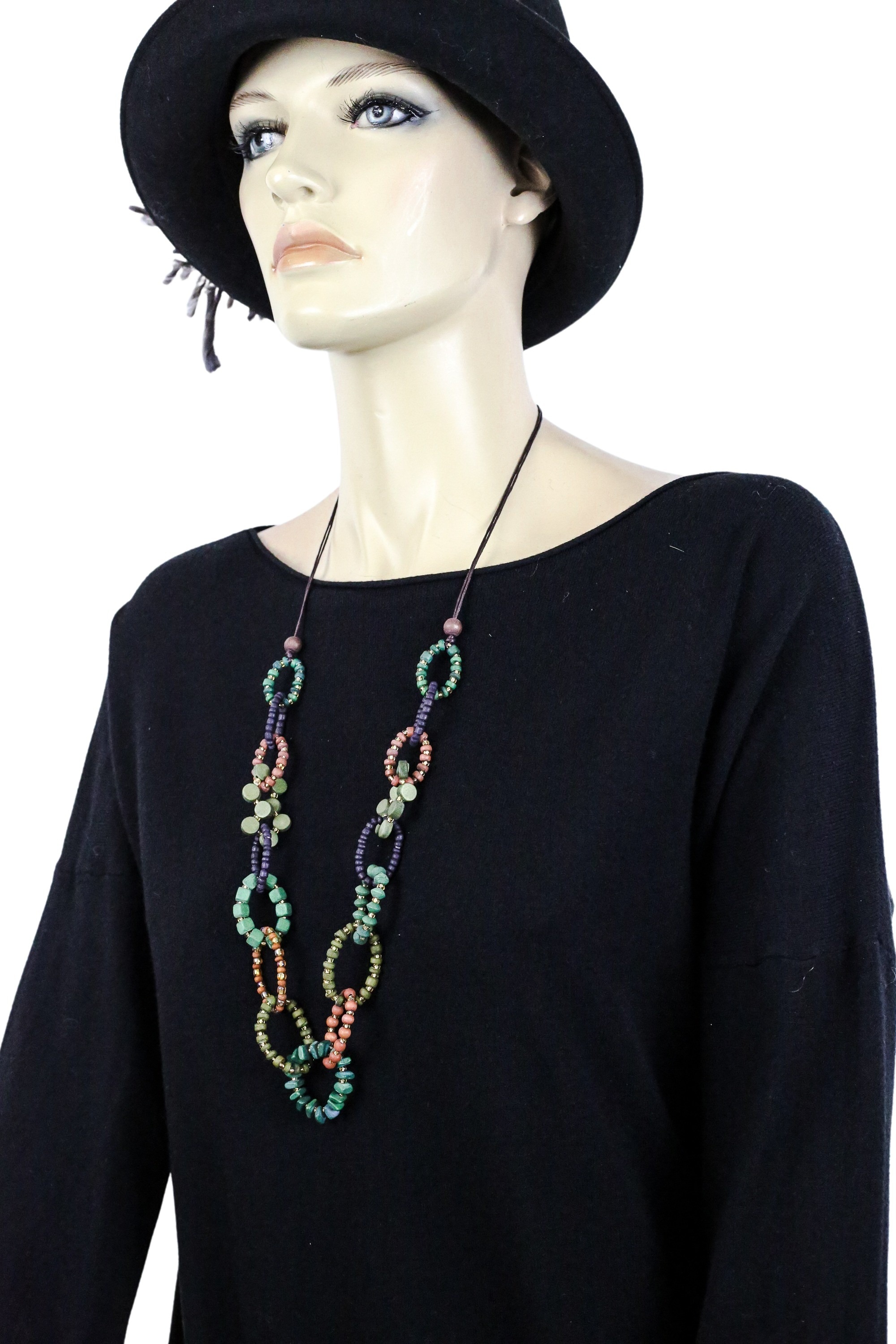 3. Bild von COLLEZIONE ALESSANDRO Lange Kette »Boho«, filigran gearbeitet