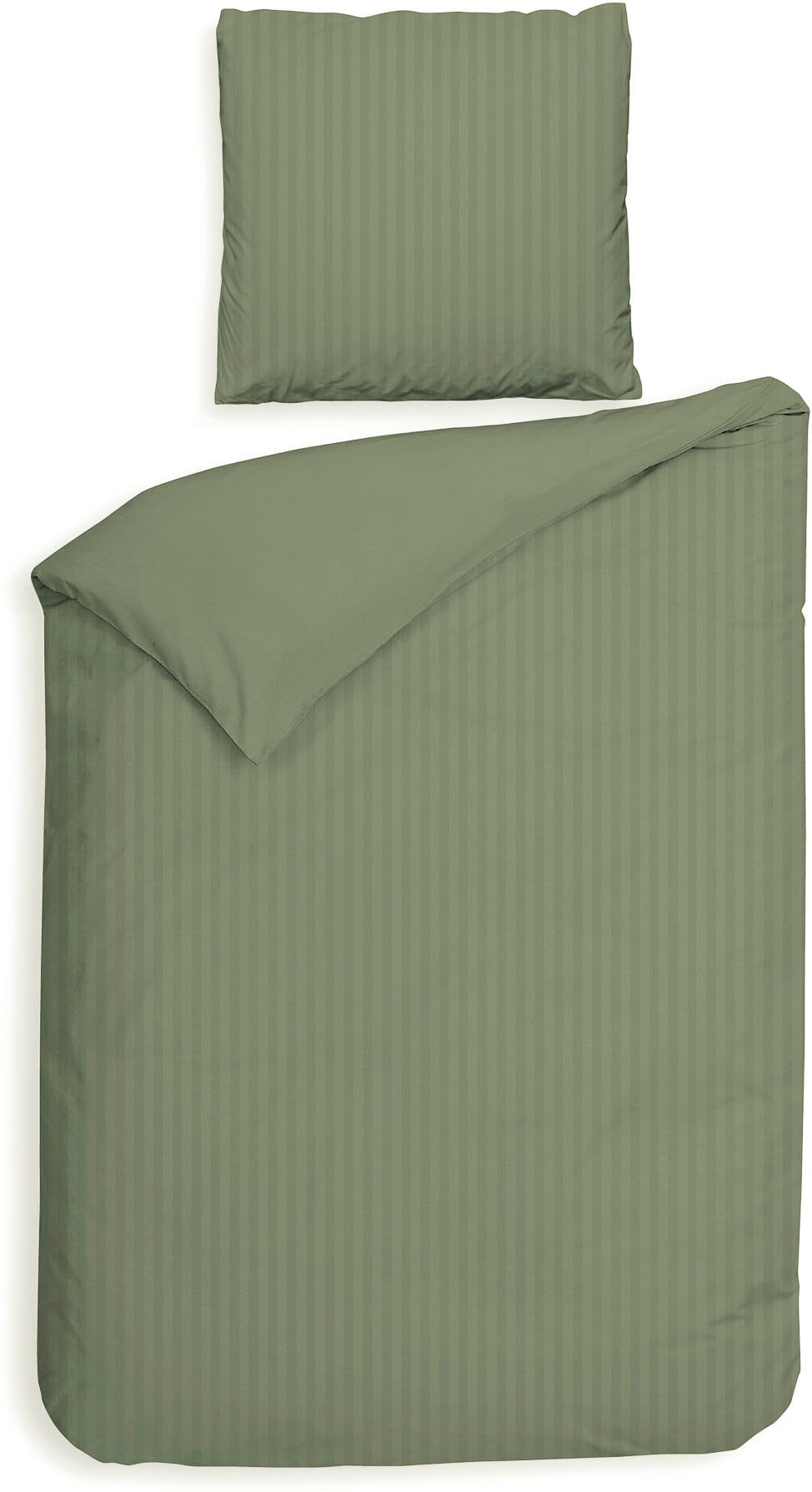 Heckett & Lane Bettwäsche »Banda«, hochwertiges Mako-Satin, Streifen Satin, günstig online kaufen