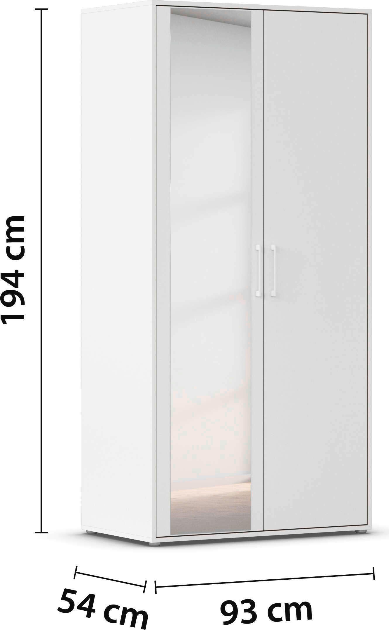 INOSIGN BY RAUCH Kleiderschrank »Schrank Garderobe Schlafzimmer Stauraum PAULLY TOPSELLER Wäscheschrank«, (mit 3 unterschiedlichen Griff-Varianten) 3 Griffvarianten MADE IN GERMANY