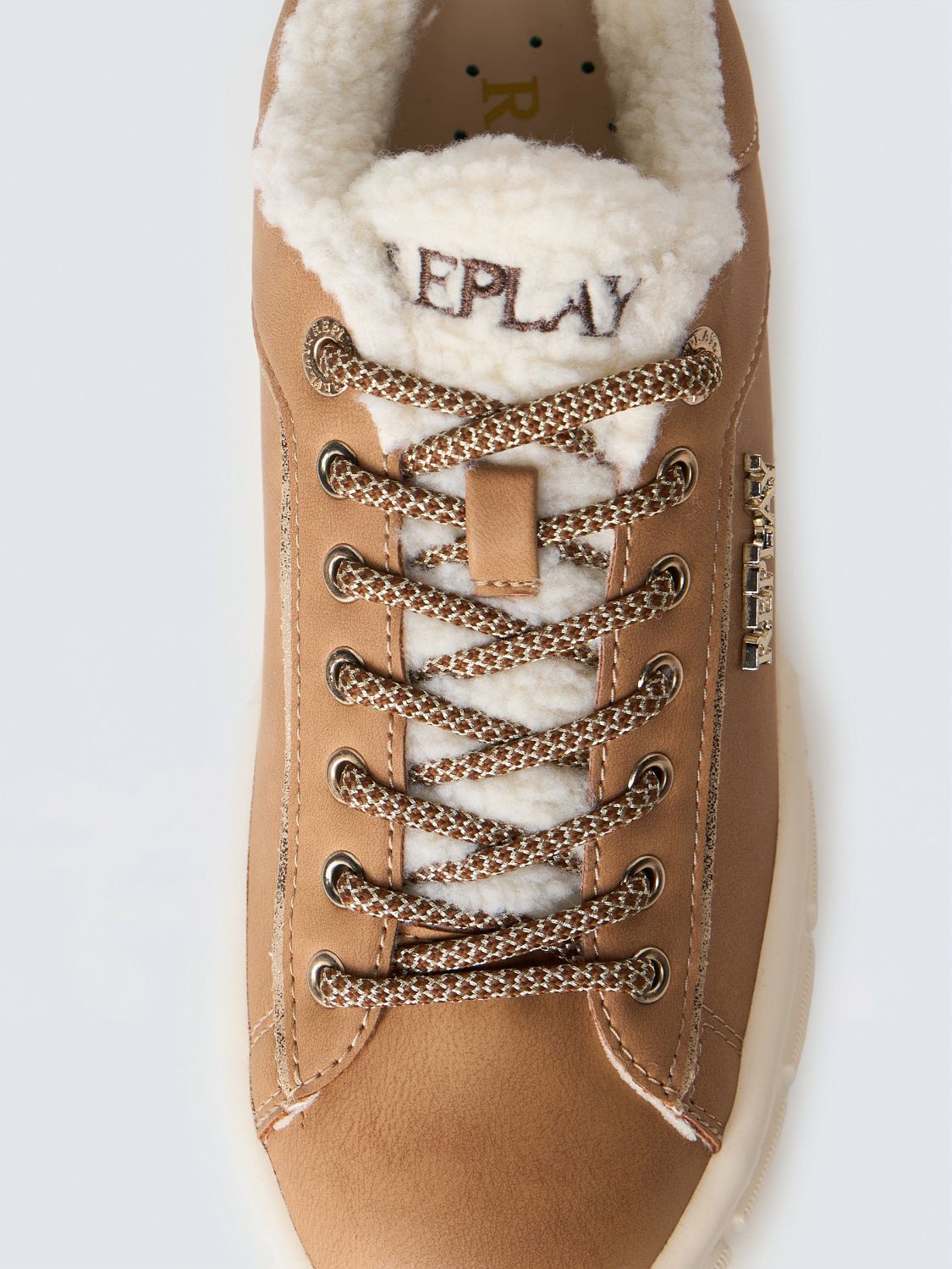 Replay Plateausneaker »PAULETTE WARM«  Halbschuh, Schnürschuh mit kuscheligem Warmfutter